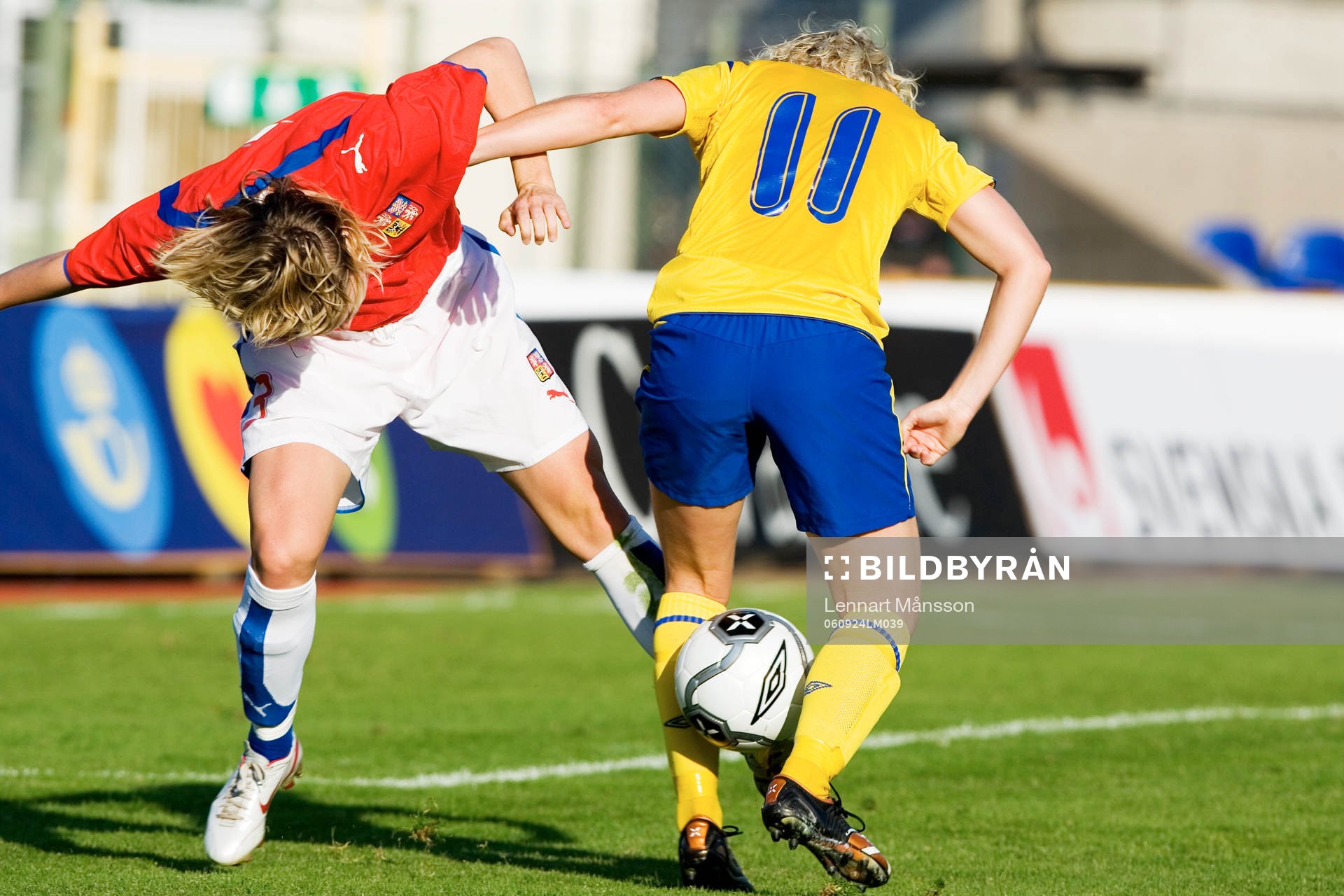 Fotboll, dam, EM-kval, Sverige - Tjeckien