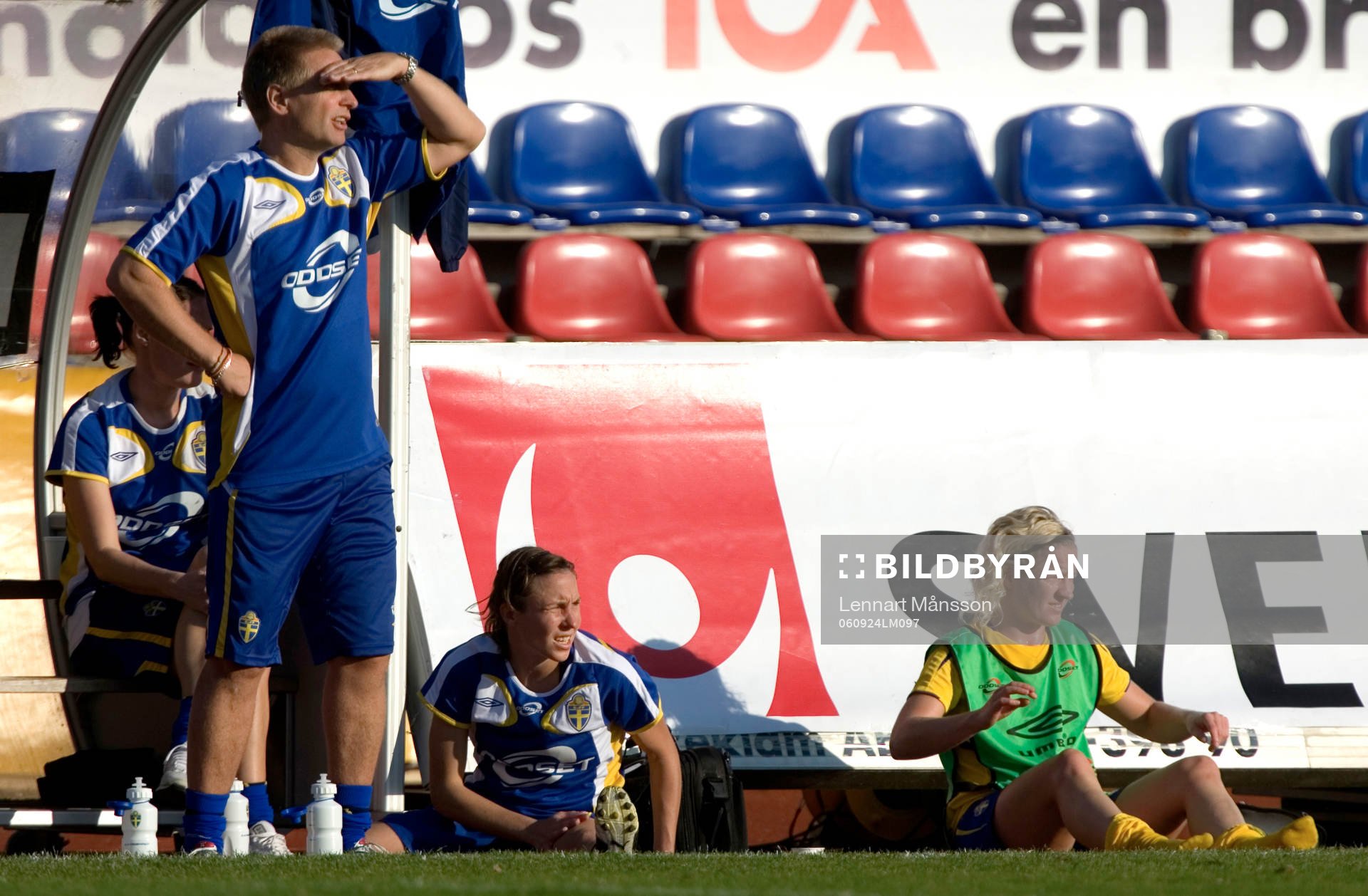 Thomas Dennerby, förbundskapten, Hanna Ljungberg och