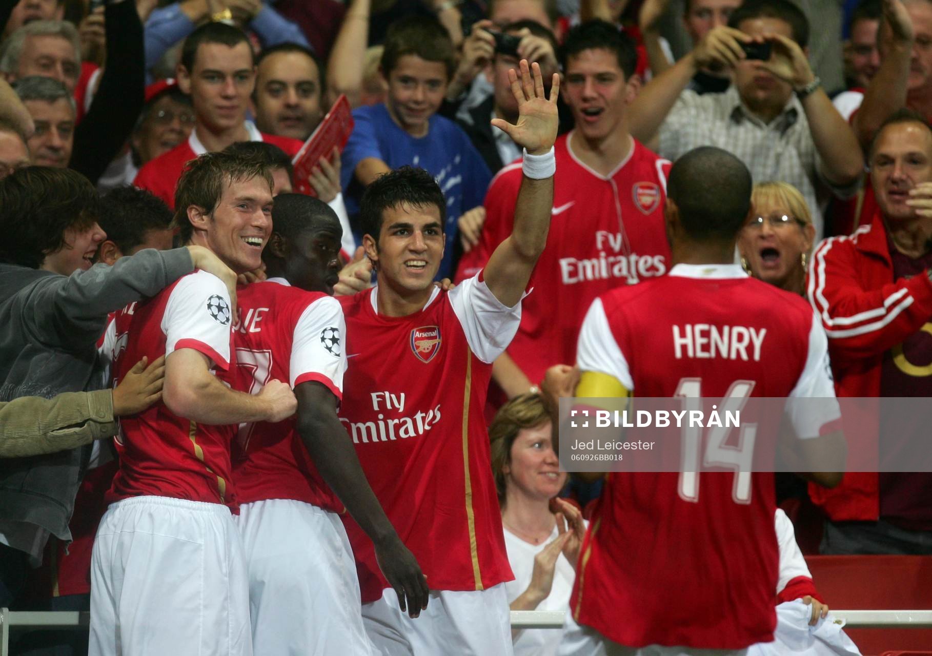 Alexander Hleb, Emmanuel Eboue, Cesc Fabregas och Thierry