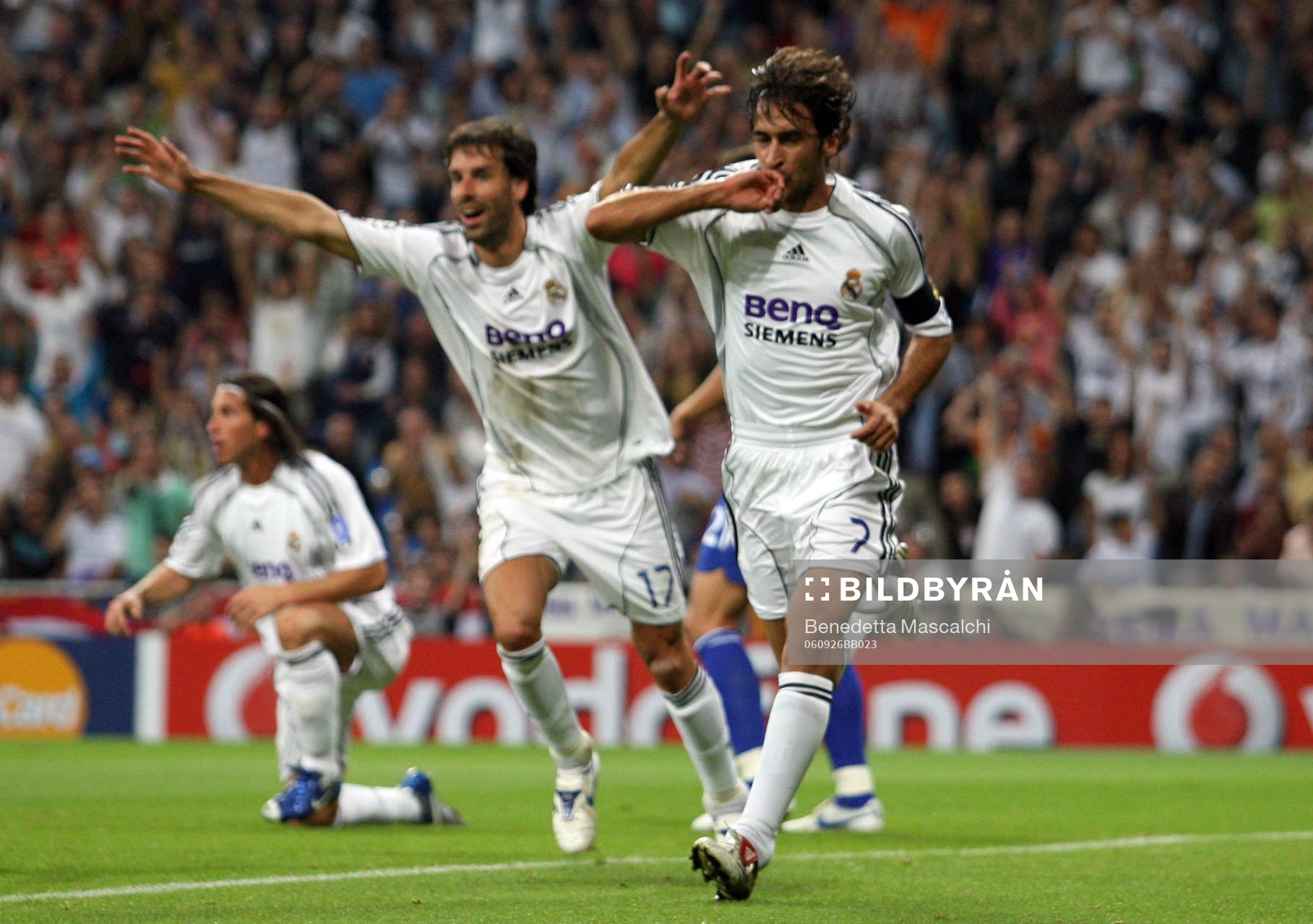 Raul och Ruud van Nistelrooy, Real Madrid (Jubel)