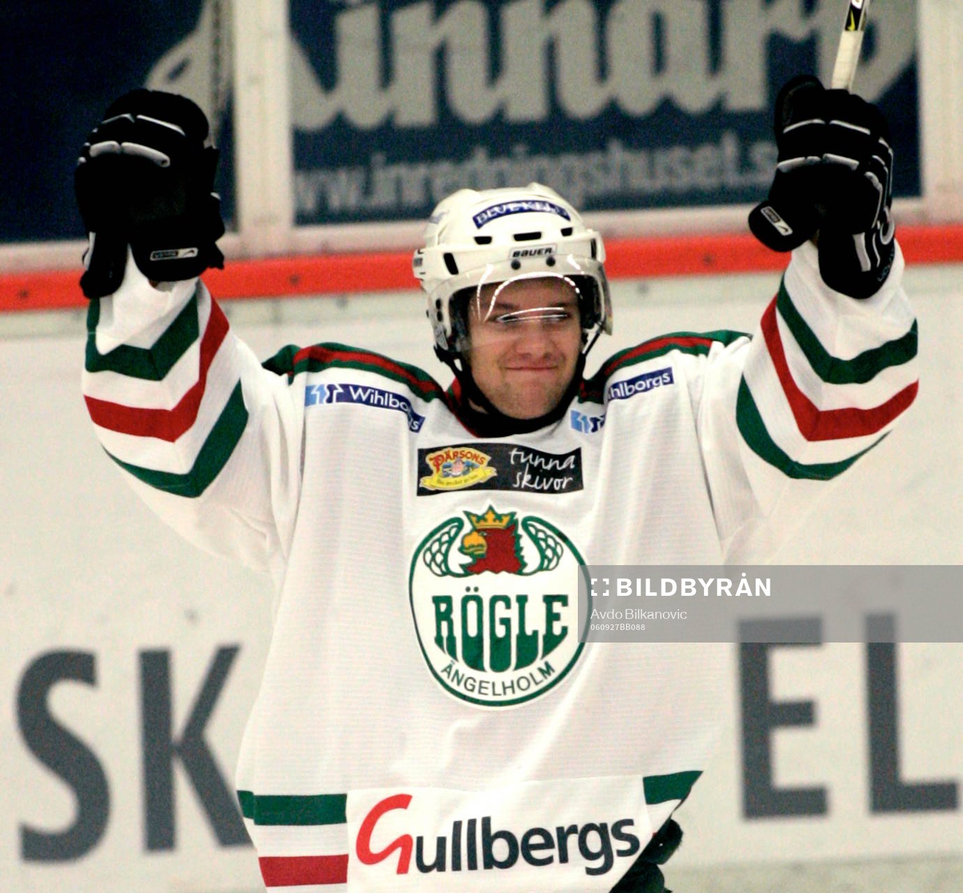 Rögle BK - Nybro Vikings IF:  Pär Albrandt, jubel,