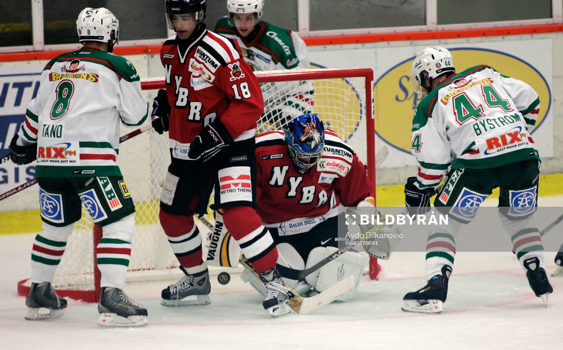 Rögle BK - Nybro Vikings IF: Jacob Johansson, Byström