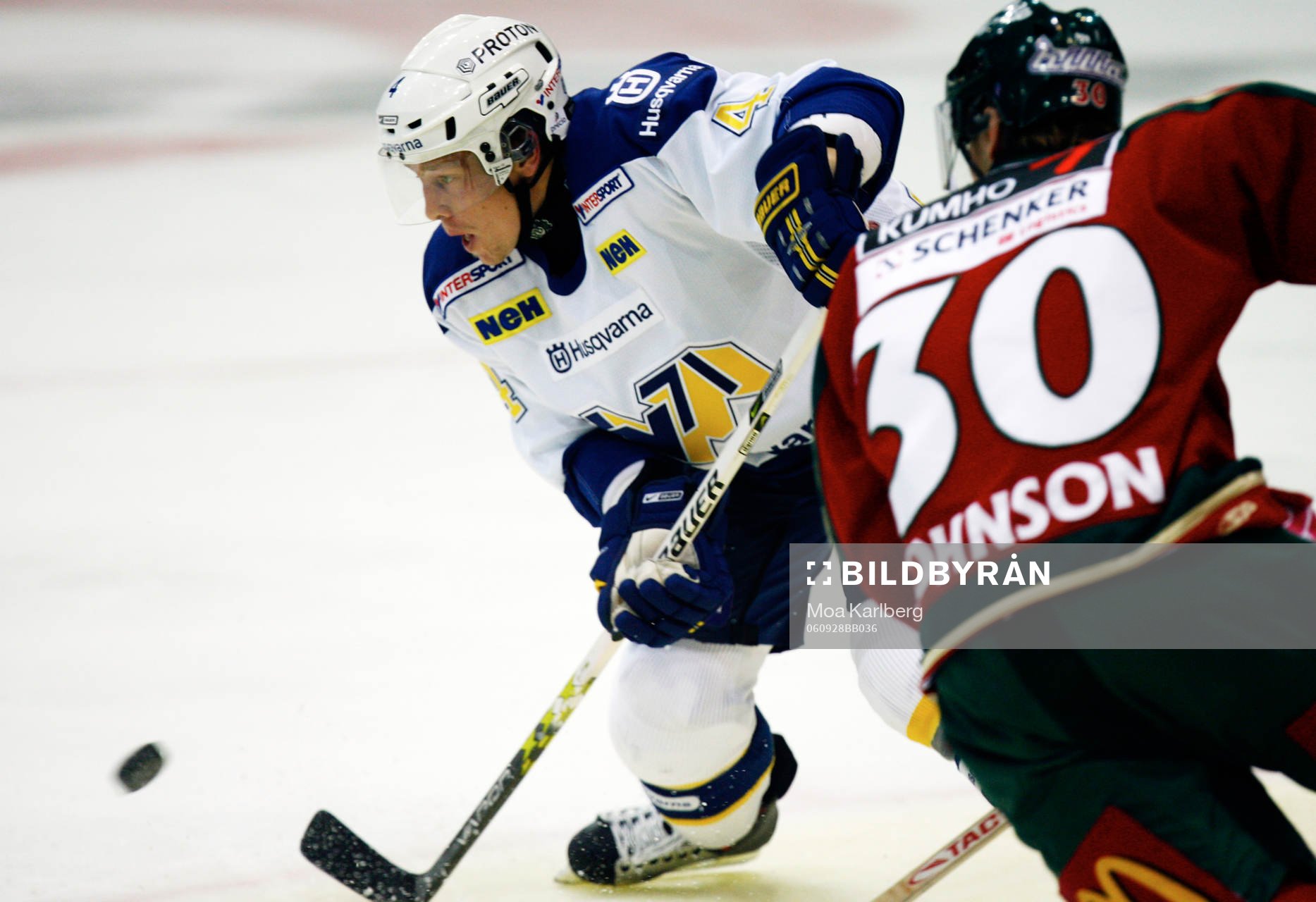 Johan Åkerman, HV71 och  Jonas Johnson, Frölunda