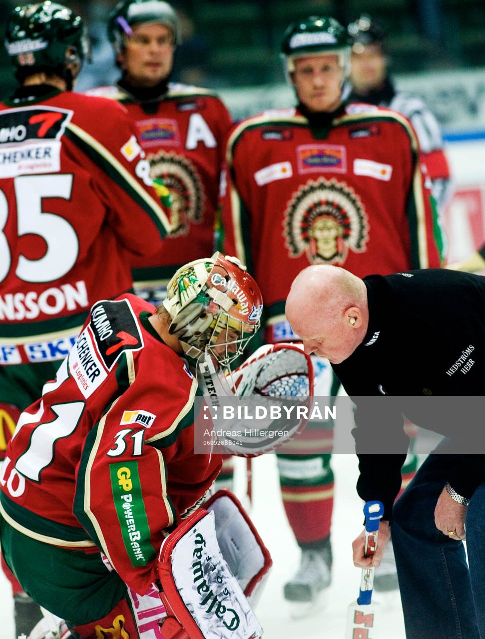 Tommy Salo, skadad, målvakt, Frölunda