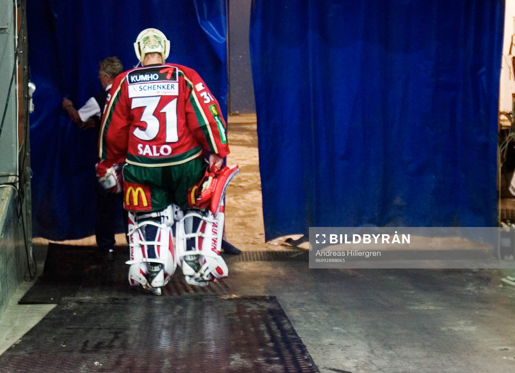 Tommy Salo, målvakt, Frölunda, skada