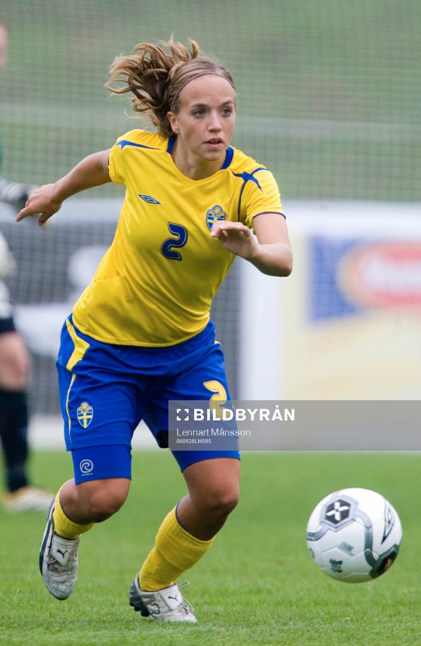 Fotboll, dam, EM-kval F18, Sverige - Kazakstan :  Malin Levenstad, Malmö.