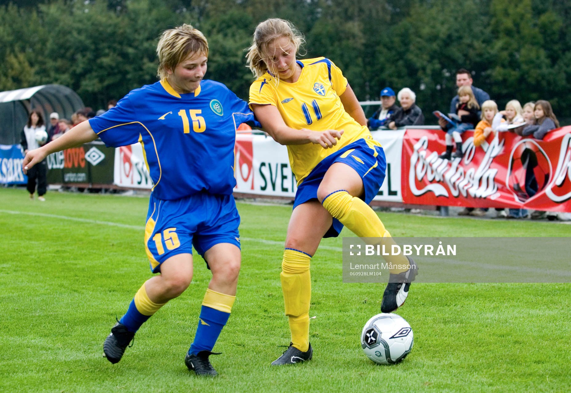   Louise Fors, Hammarby och Anastassiya Sautkina, Kazakstan.
