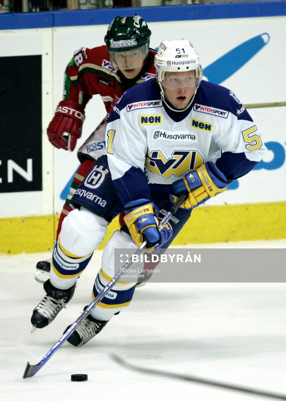 Mika Hannula, HV71 och Steven Kariya, Frölunda