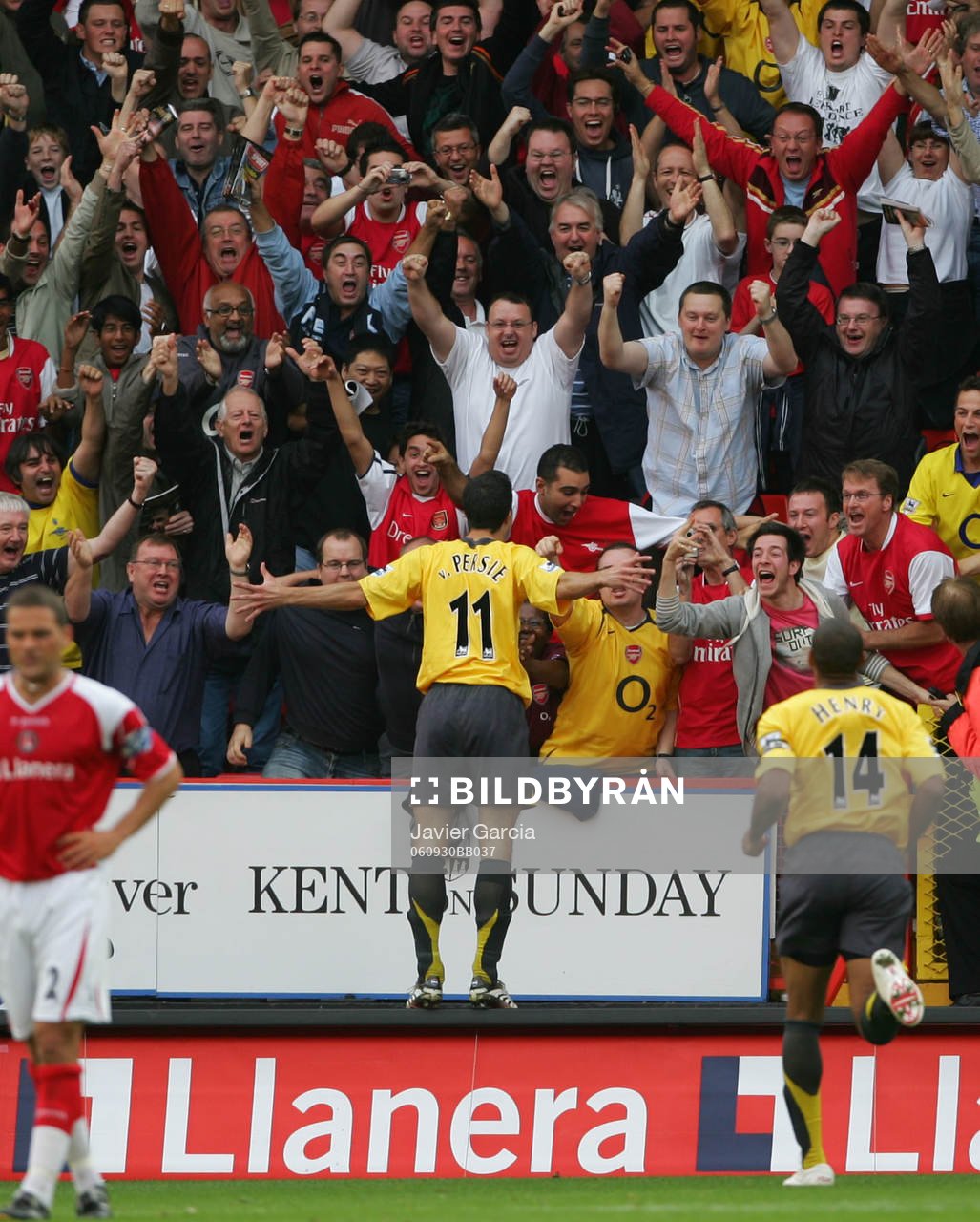 Robin Van Persie, Arsenal (Jubel)