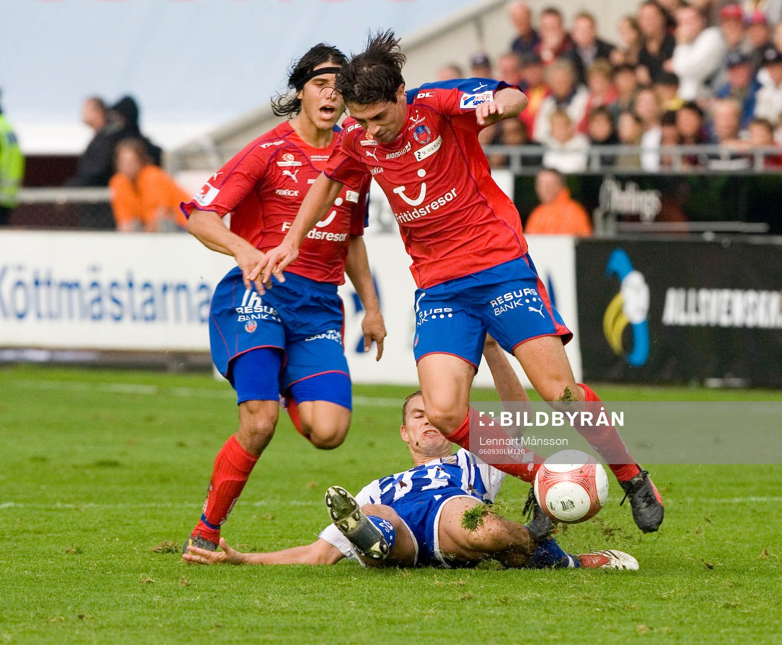 Babis Stefanidis och Niclas Alexandersson (liggande)
