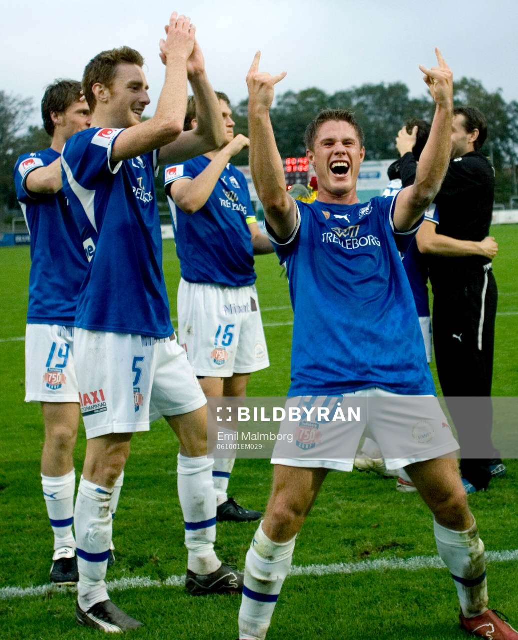 Trelleborg till Allsvenskan. Dennis Melander jublade
