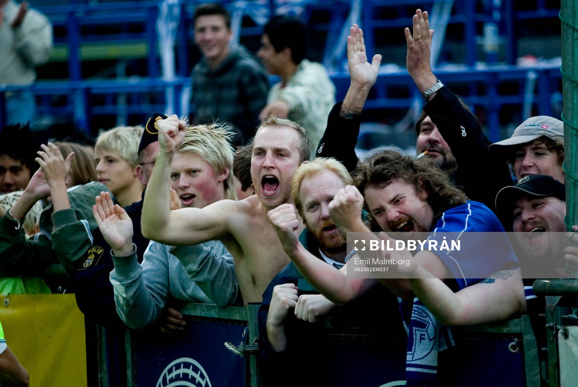  Trelleborg tog sig tillbaka till Allsvenskan. Fansen var galna av lycka. Jubel