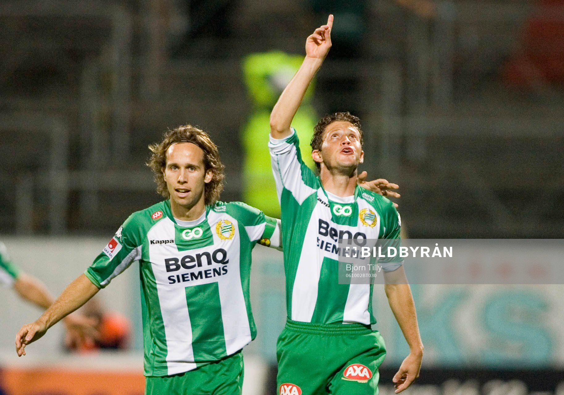 Petter Furuseth Olsen och Paulinho Guara, Hammarby, jubel,