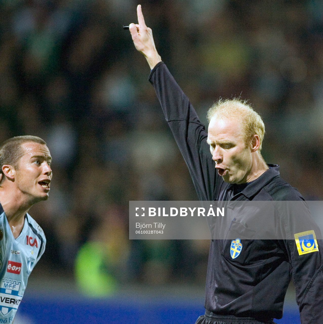 Daniel Andersson, Malmö och Jonny Ahlvin, domare