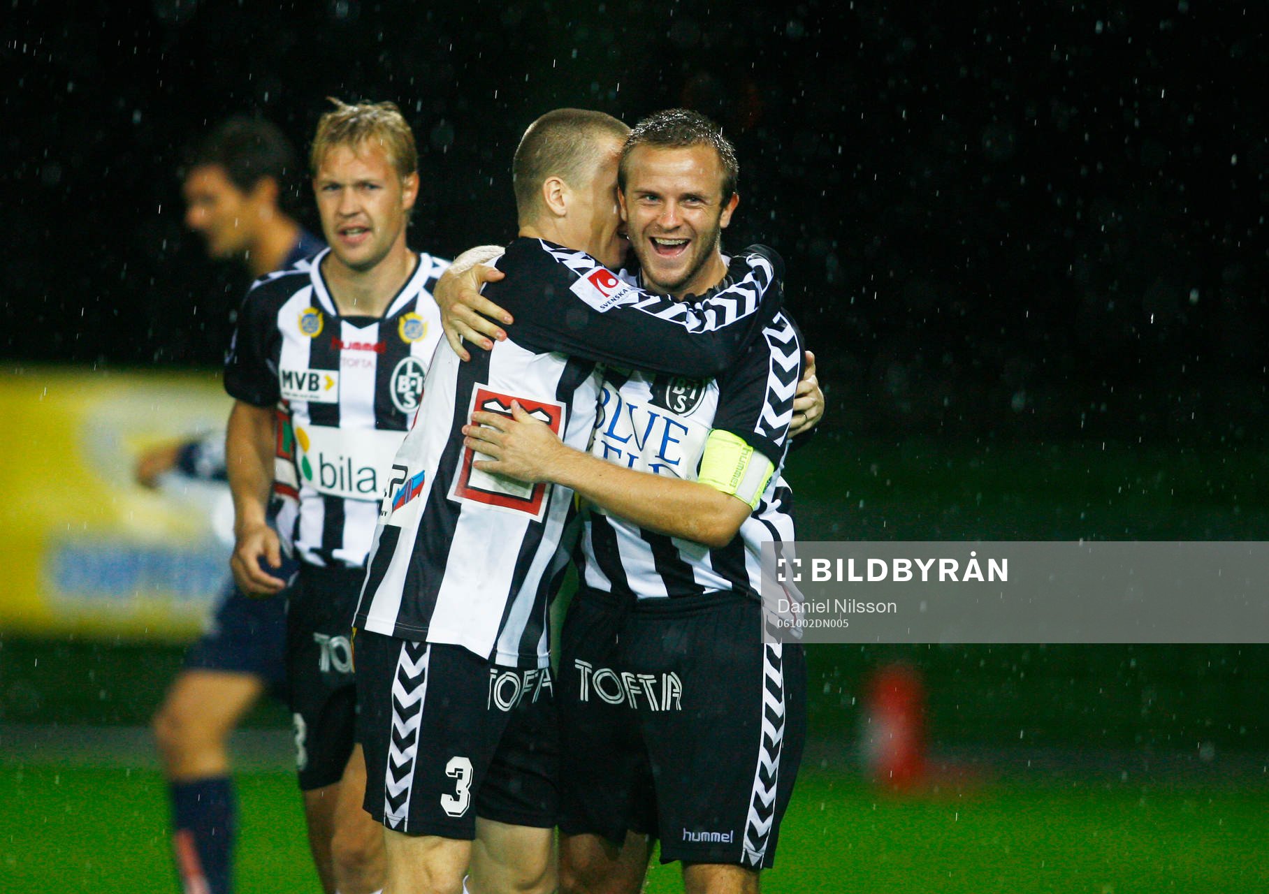 Johan Norell, Landskrona och Karl Corneliusson, jubel,