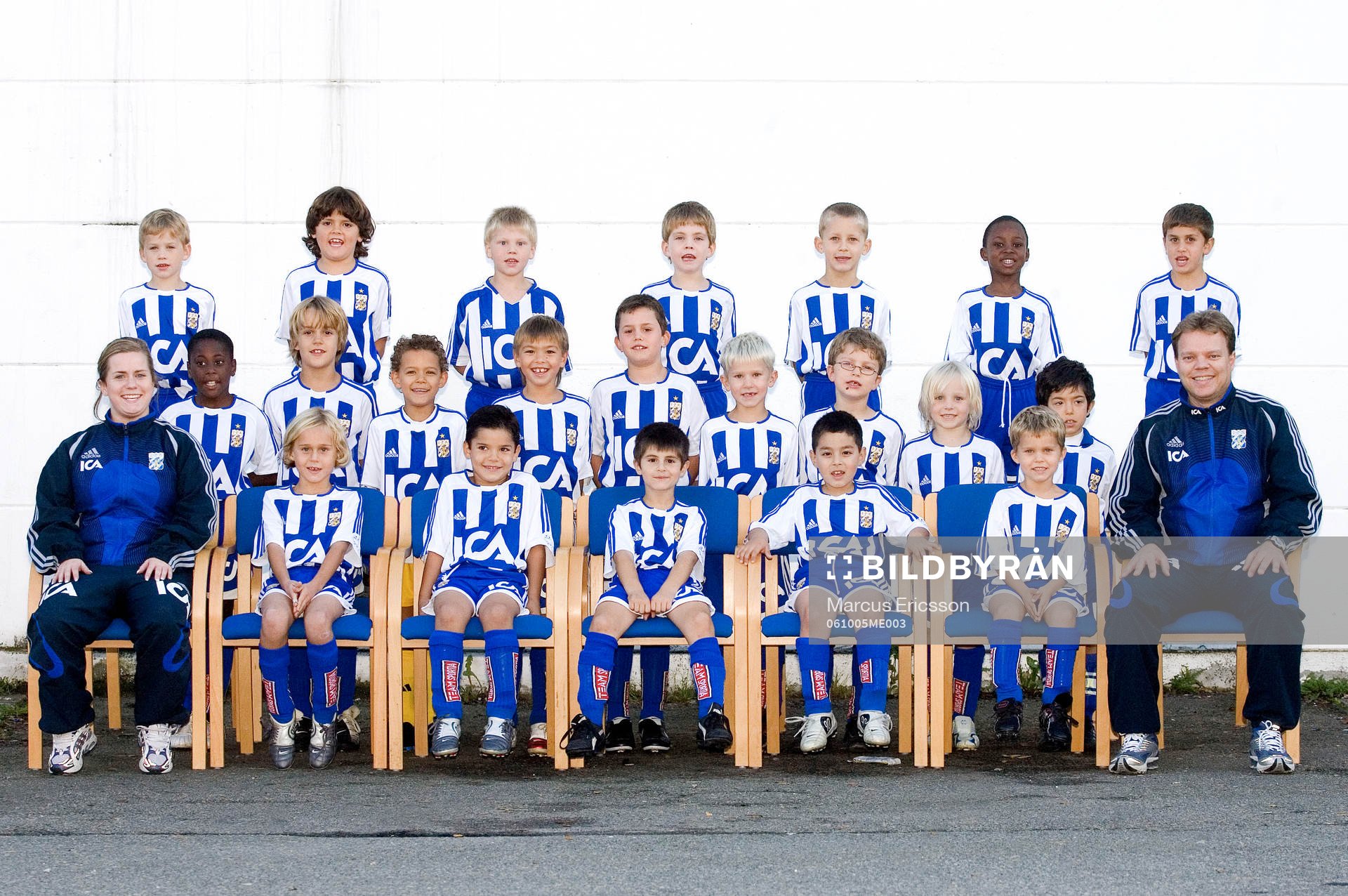 IFK Göteborg P99 - 00. Bak fr.v. Josepg Berger, Gabriel