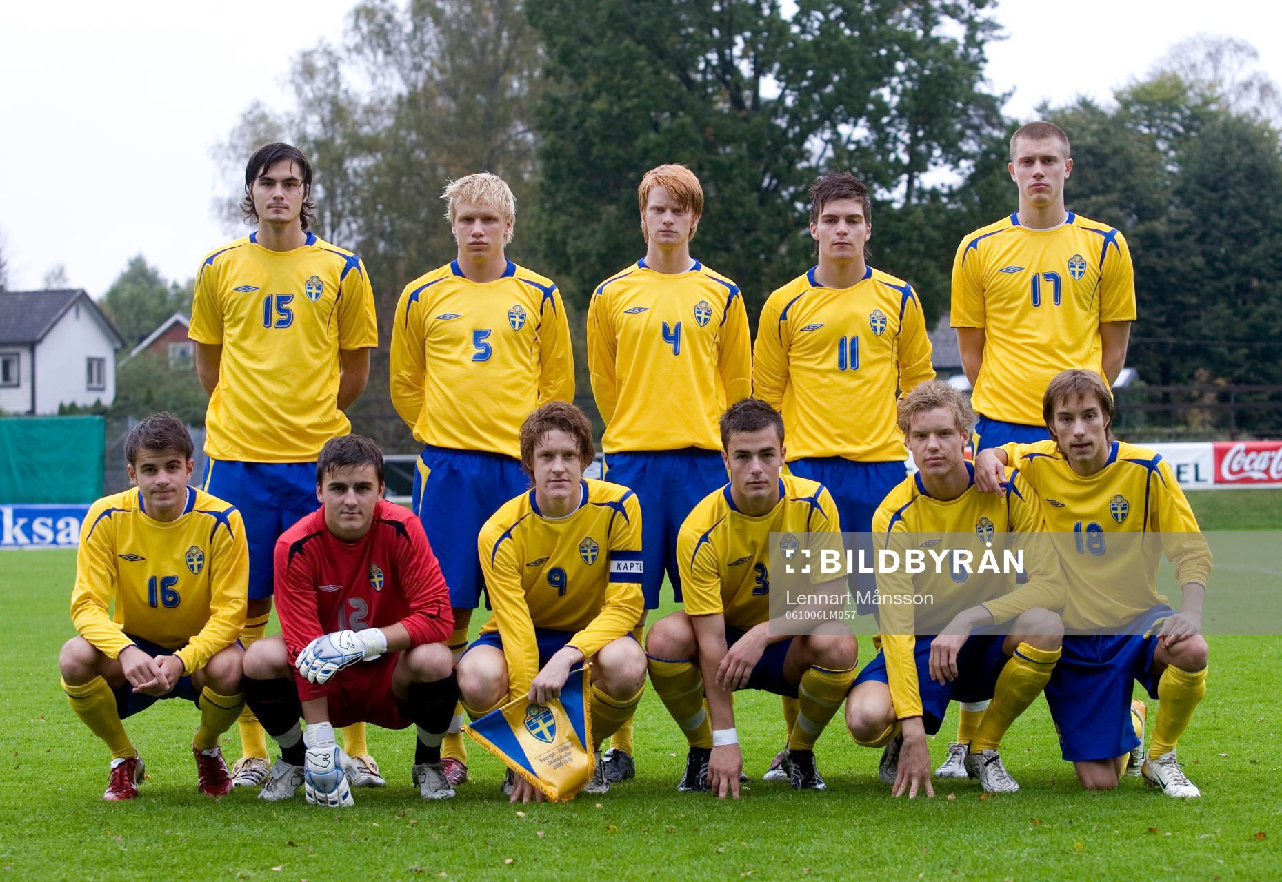 Lagbild, startelva. Bakre raden frv; Denni Avdic, Jonathan