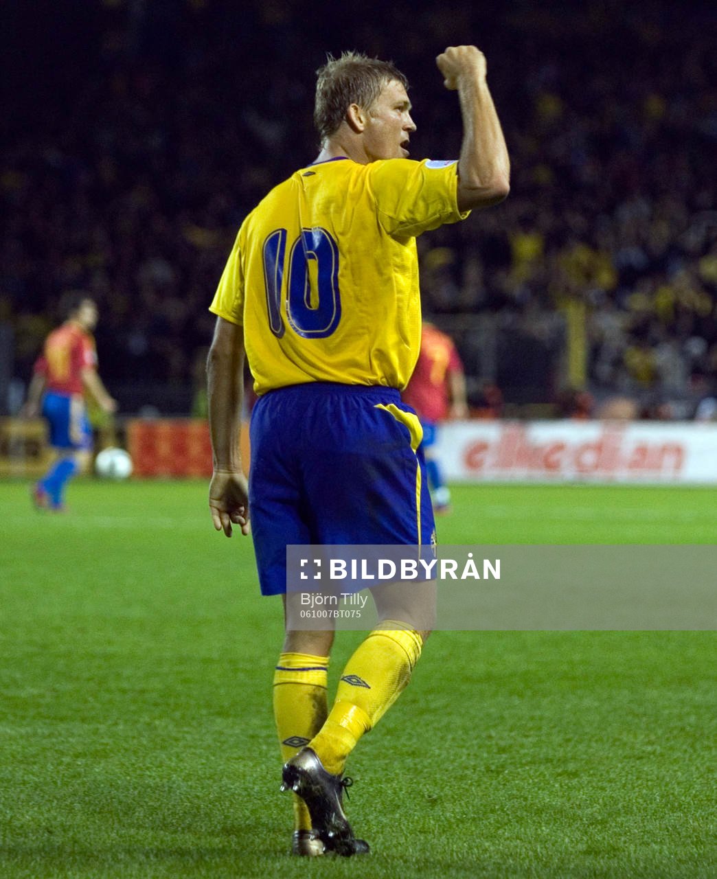 Marcus Allbäck, Sverige. Jubel