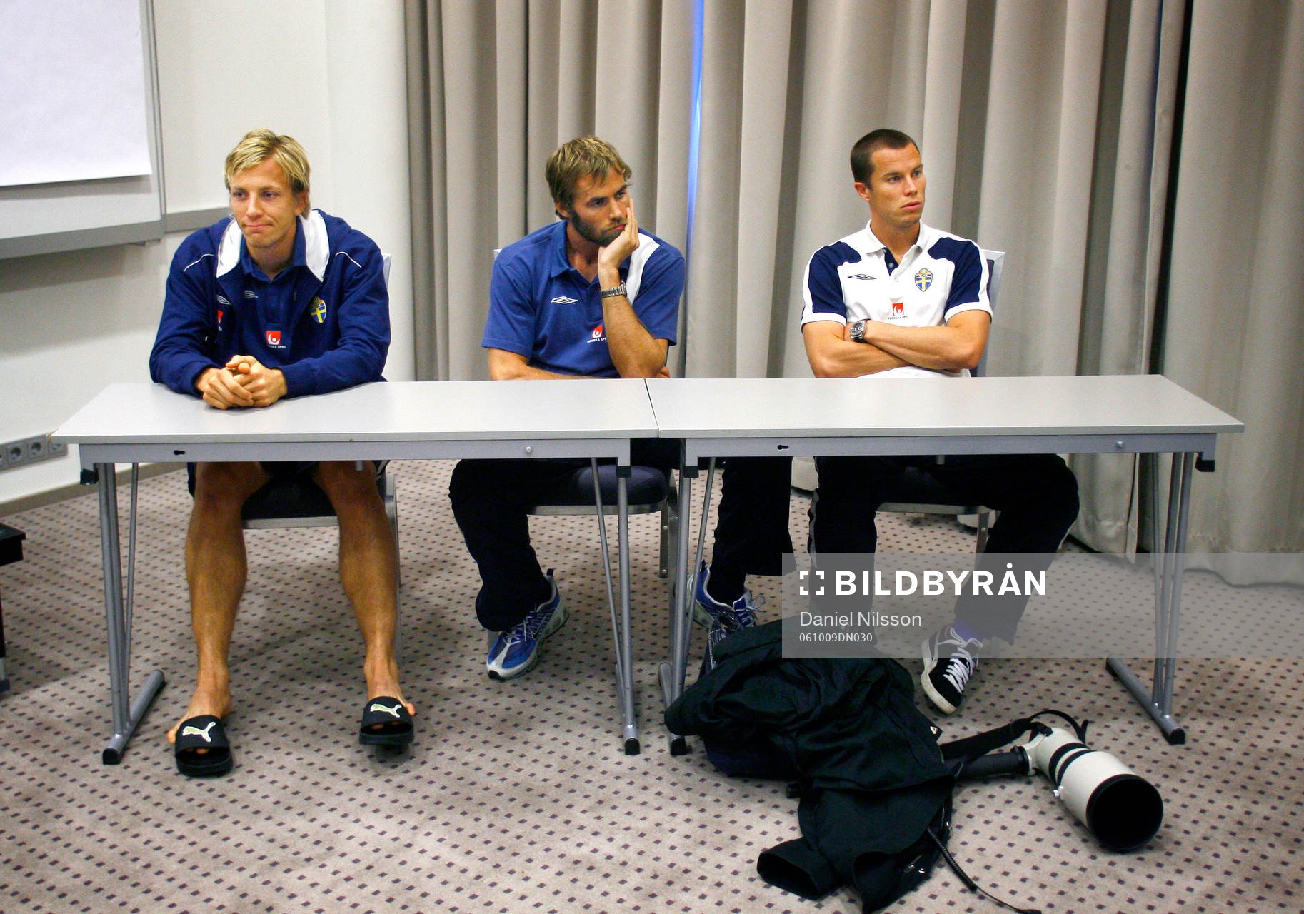Erik Edman, Olof Mellberg och Daniel Andersson