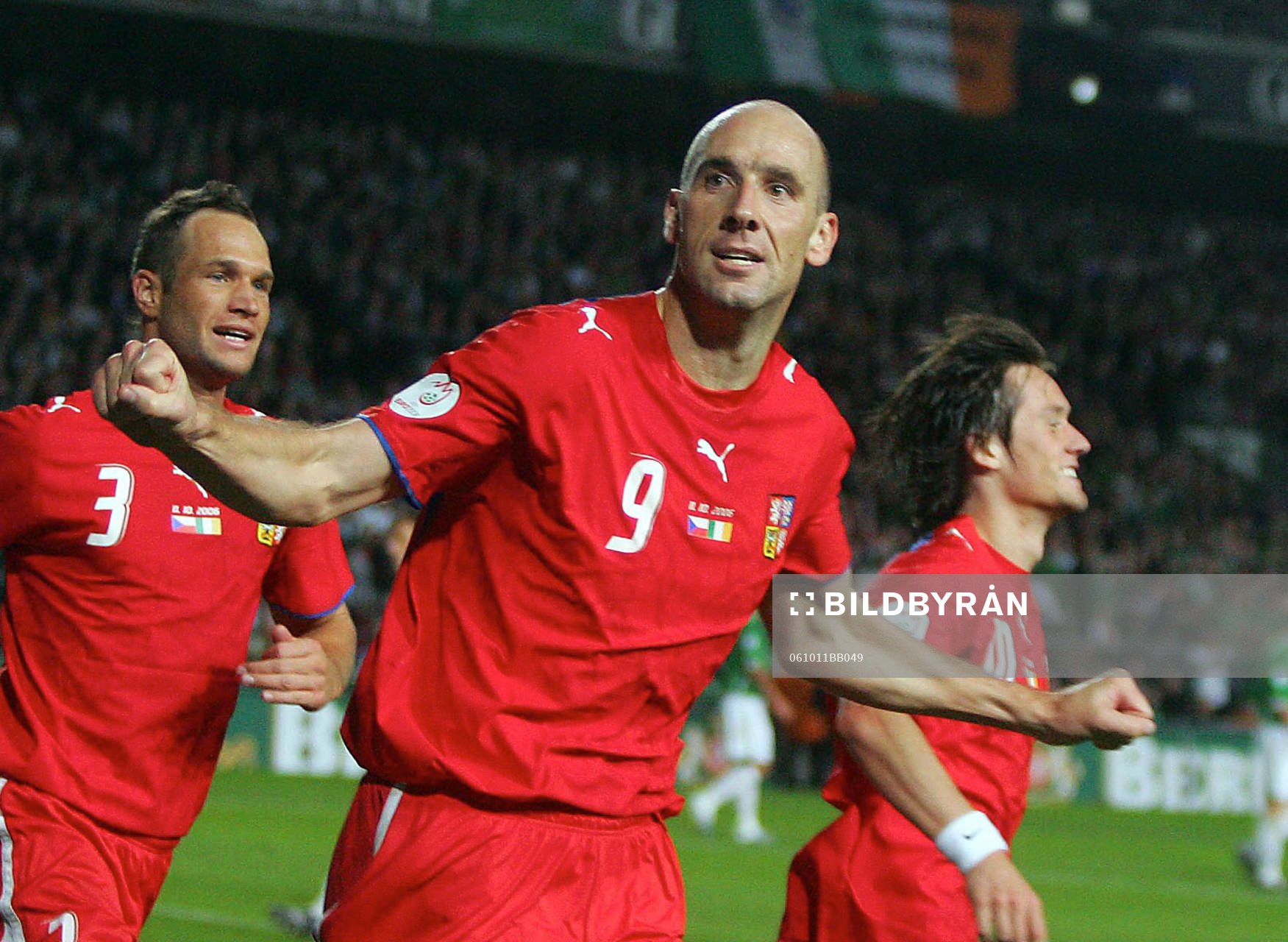   Jan Koller, Tjeckien, jubel.