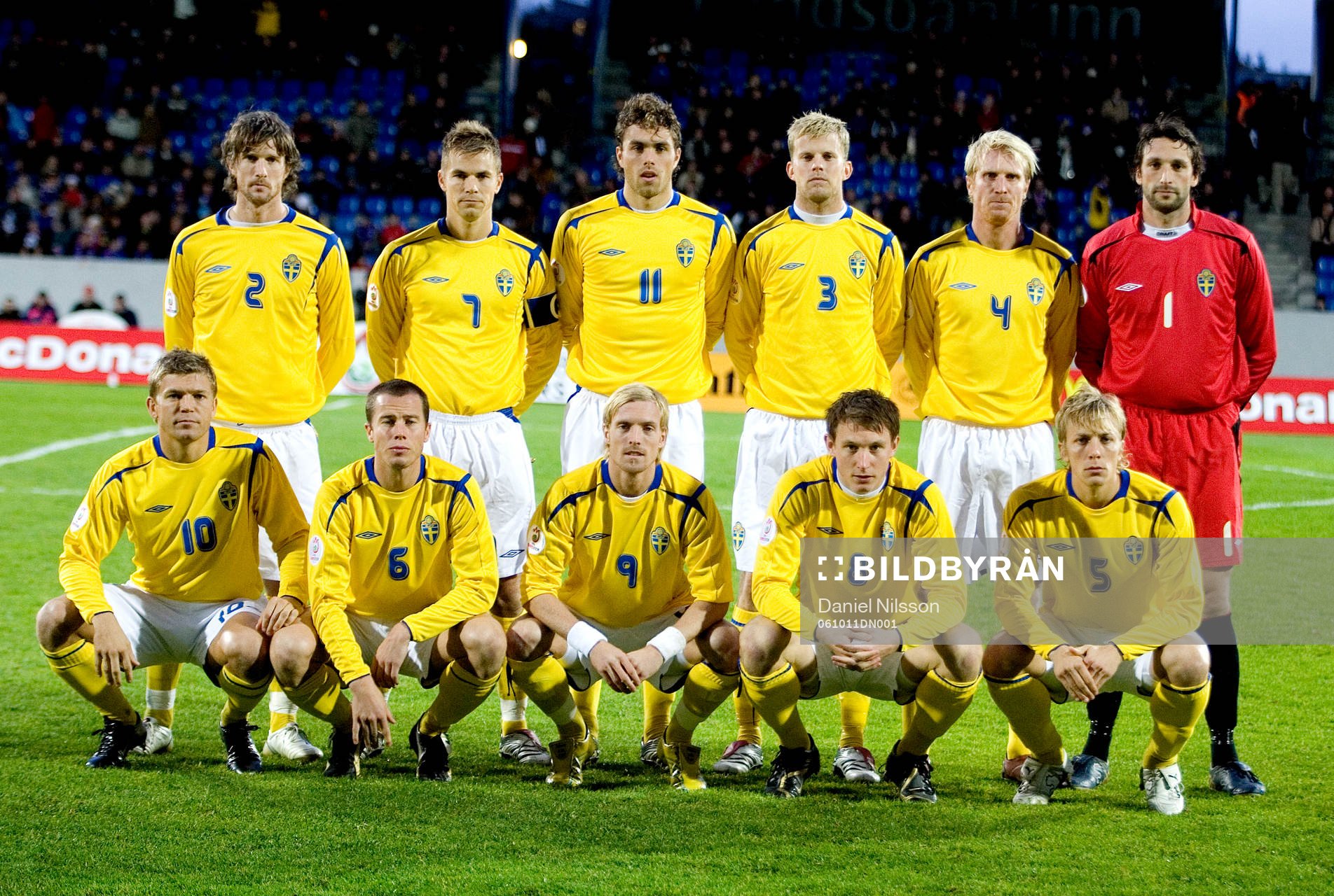 Laguppställning, lagfoto, Sverige: Mikael Nilsson, Niclas