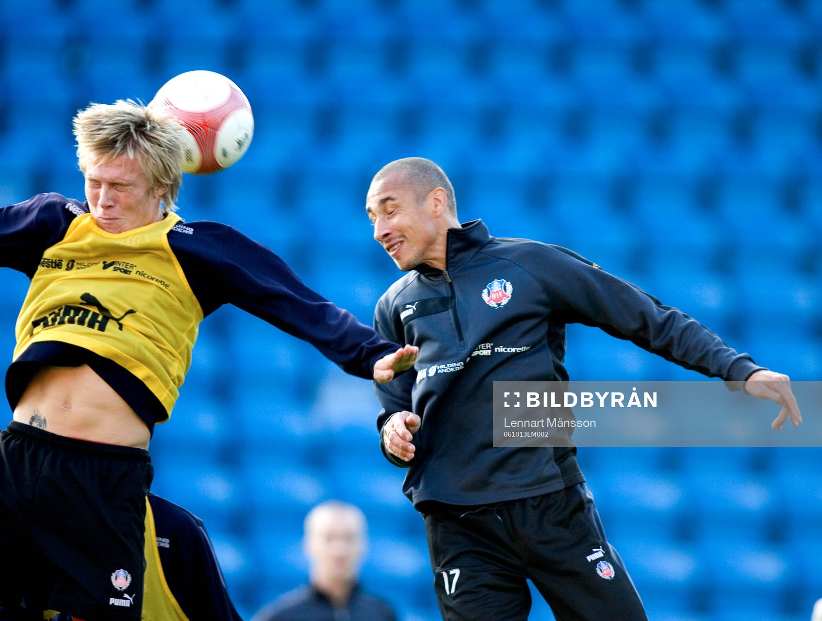 Henrik  Henke Larsson deltog på fredagsträningen, men