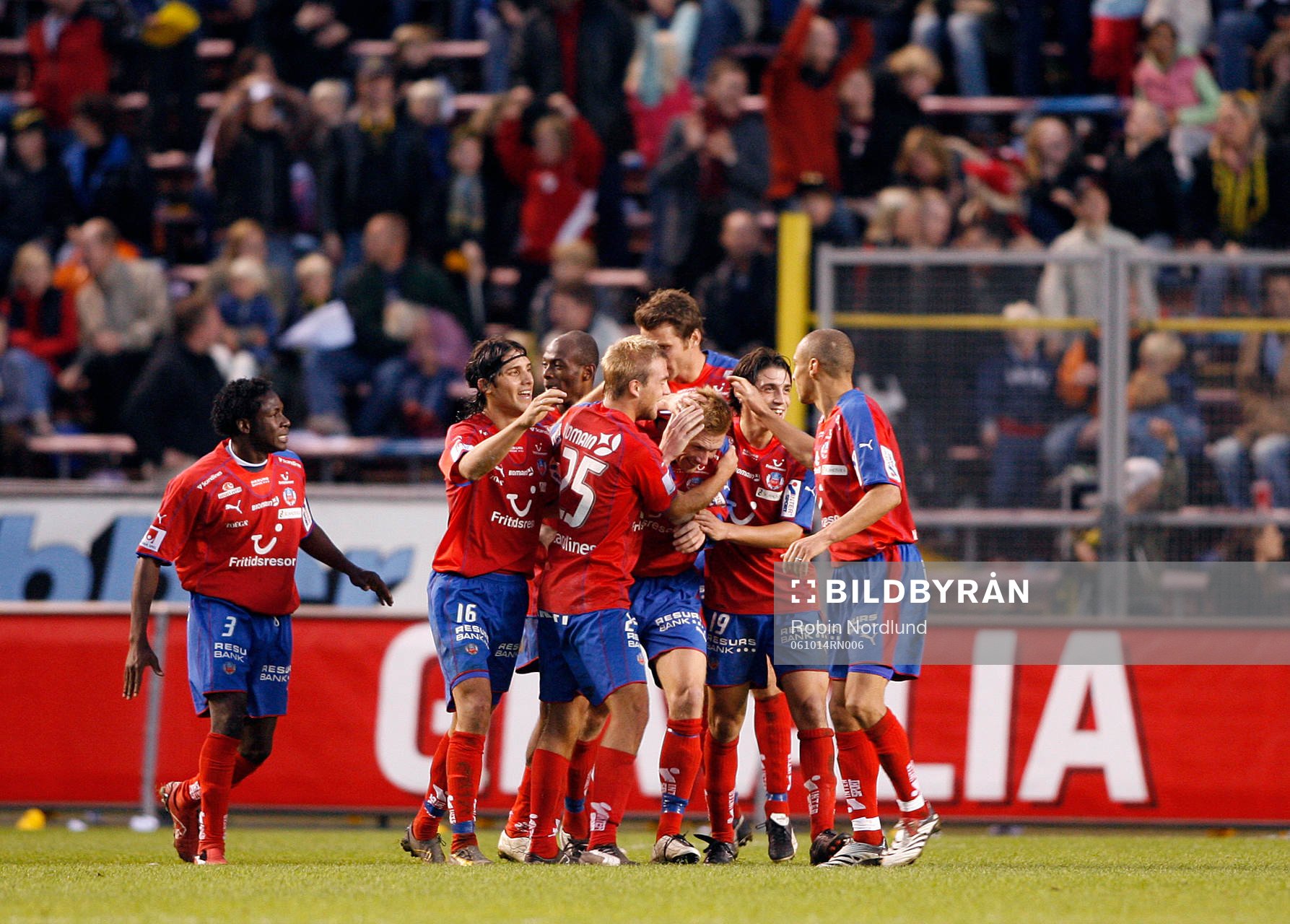 Fredrik Björck, Helsingborg och Henrik Larsson jubel