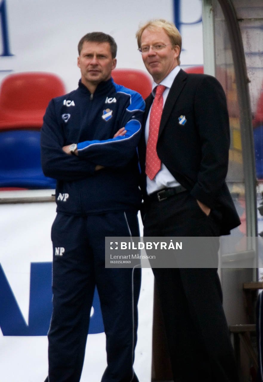 Lars Jacobsson, tränare, Öster och Nicklas Persson,