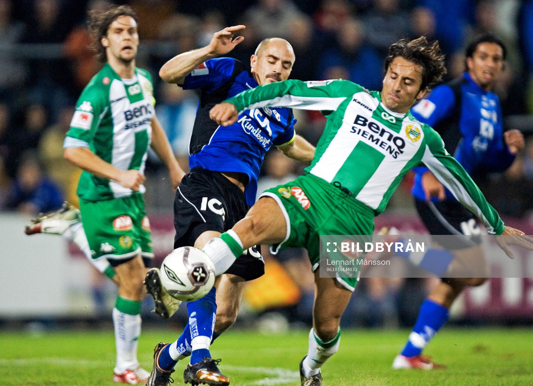  Magnus Arvidsson, Halmstad och Louay Chanko, Hammarby.