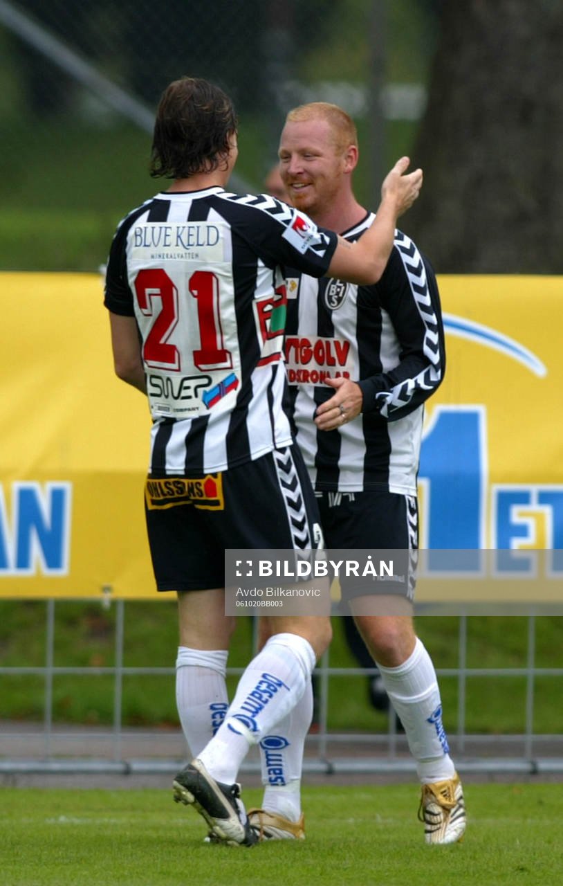 Andreas Yngvesson gratulerar Jörgen Pettersson, jubel,