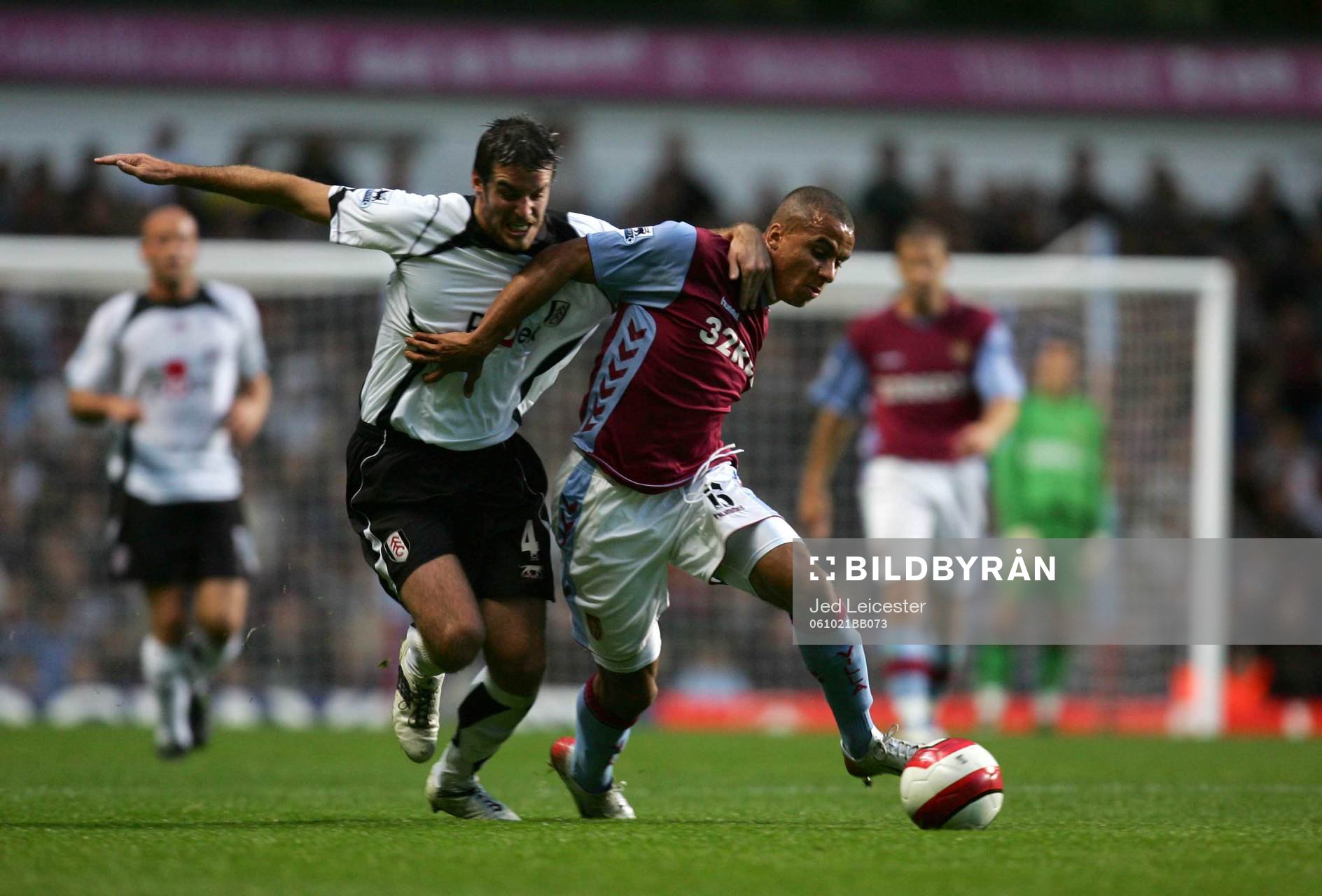 Gabriel Agbonlahor, Aston Villa och Franck Queudrue, Fulham