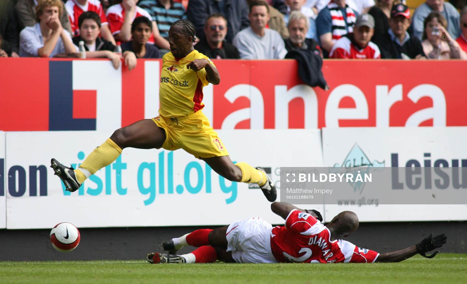  Lloyd Doyley, Watford och Amady Faye, Charlton.