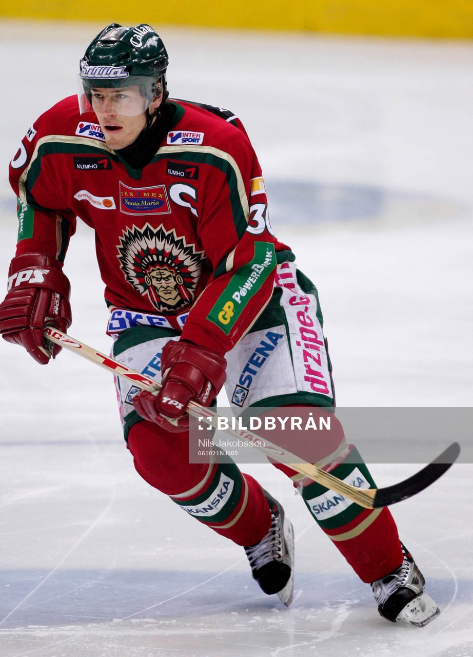 Jonas Johnsson i sin elitseriematch 700