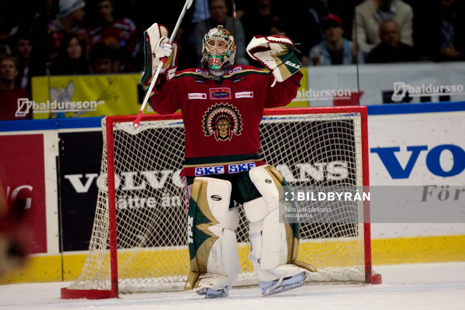 Joel Gistedt, Målvakt, Frölunda, Jubel