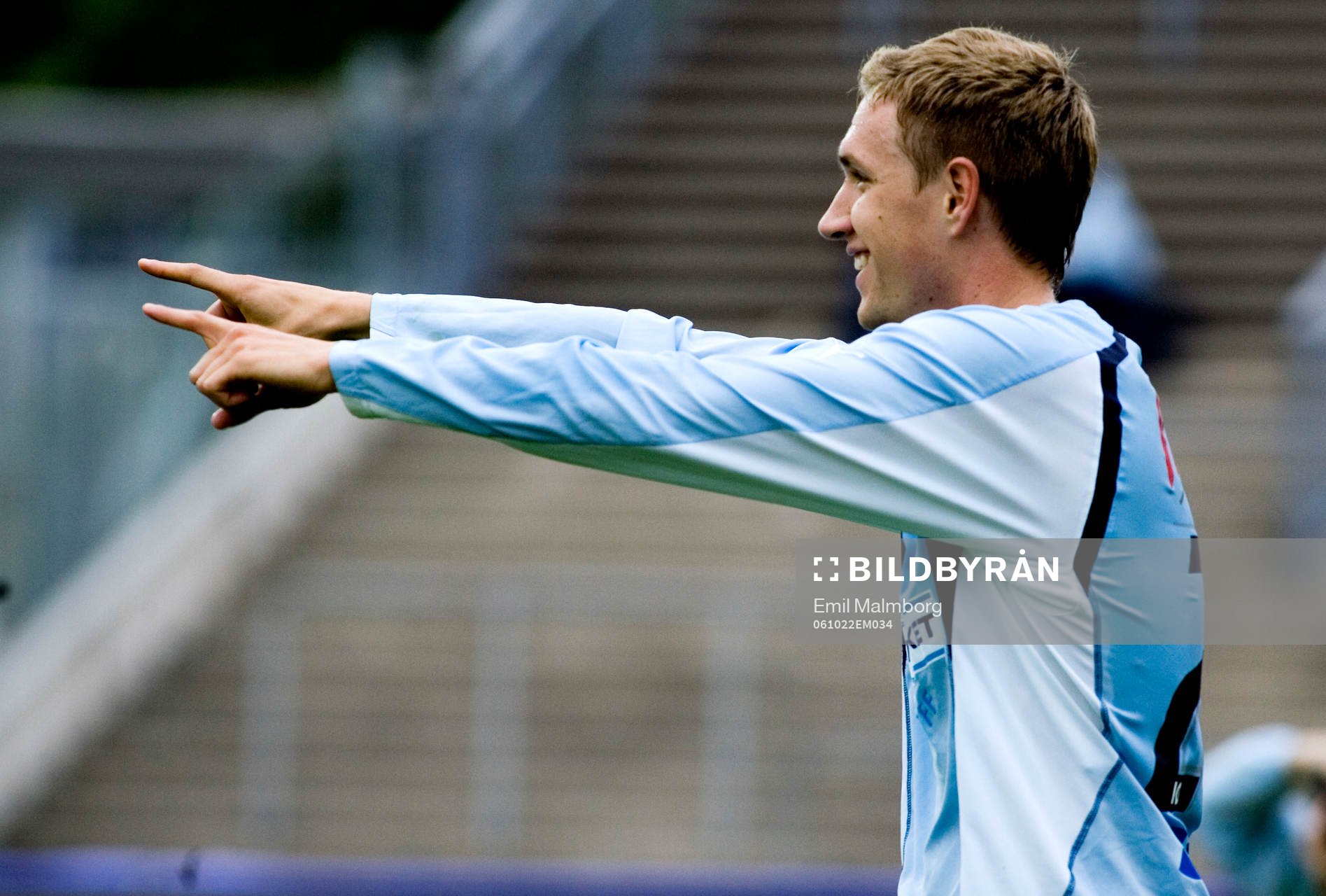   Markus Pode, Malmö, jubel efter 2-0
