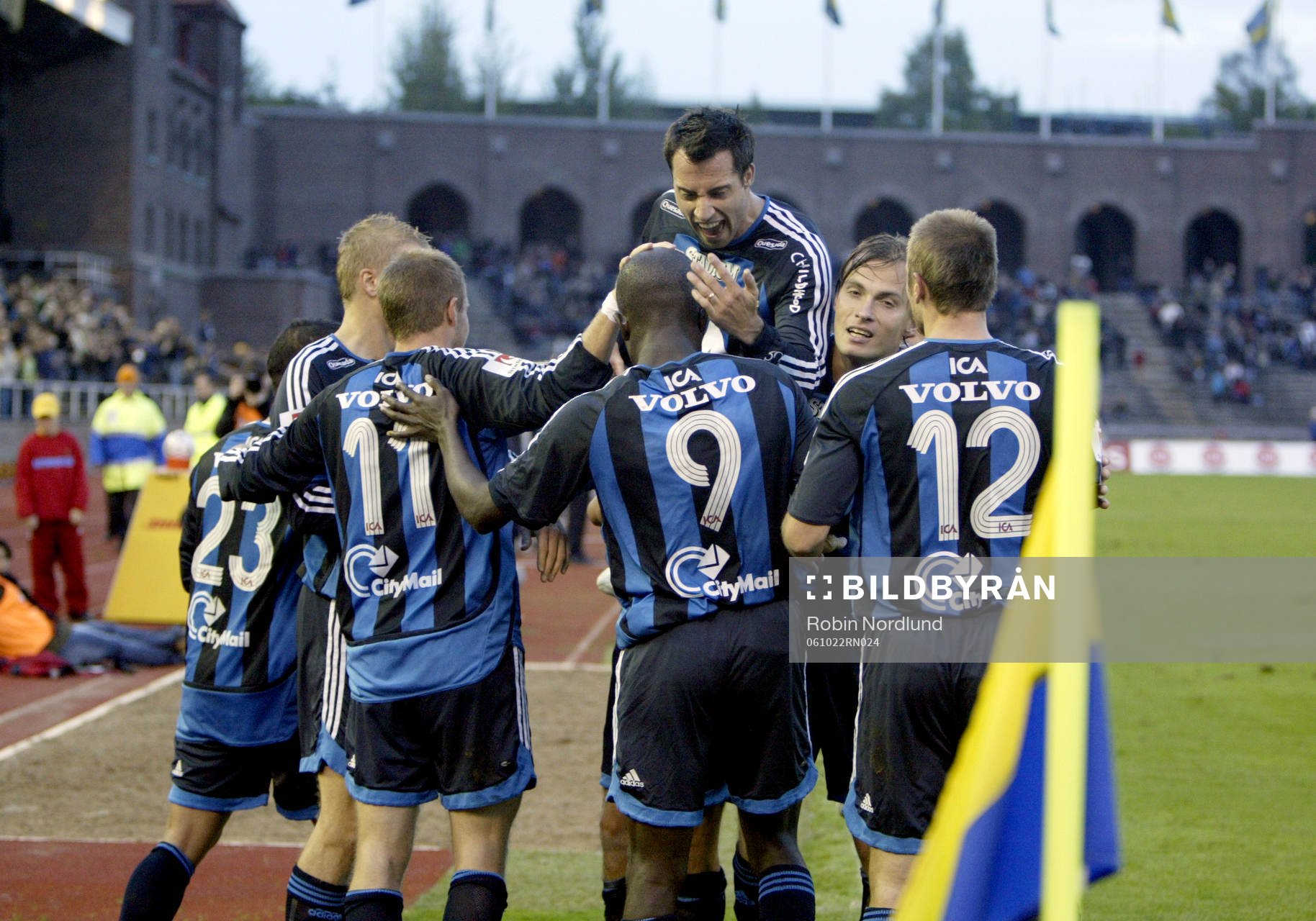 Daniel Sjölund, DIF 1-0. Jubel