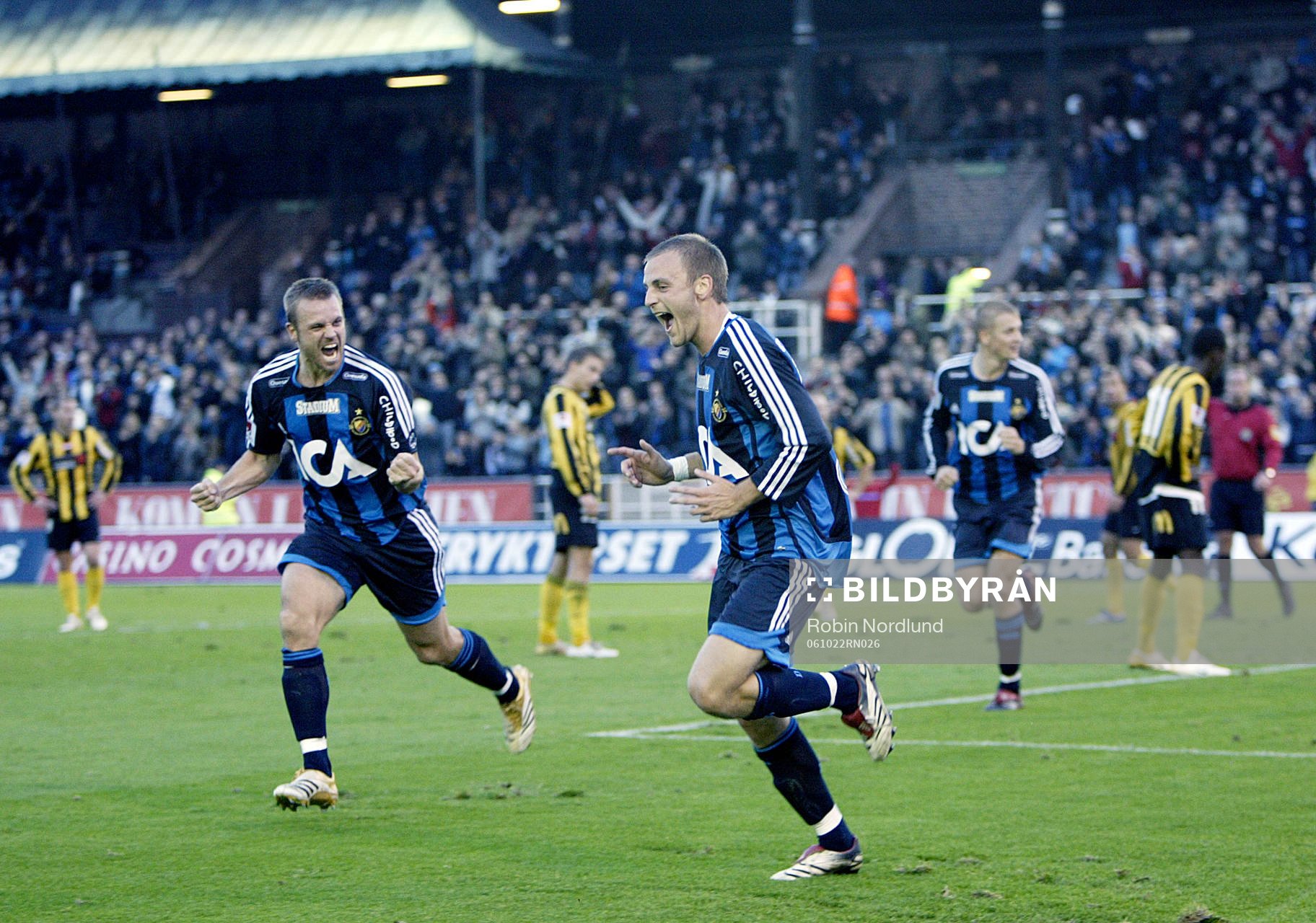 Daniel Sjölund, Djurgården 1-0, jubel