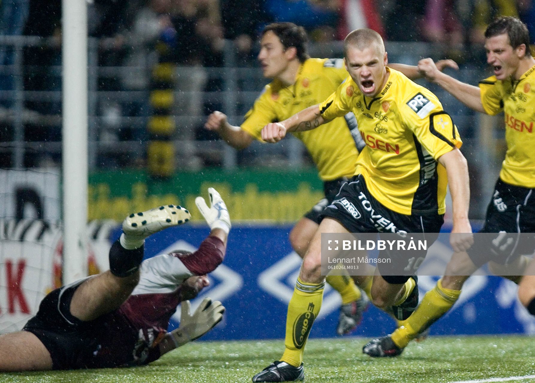 1-0, Samuel Holmén, som blev så här glad. Jubel