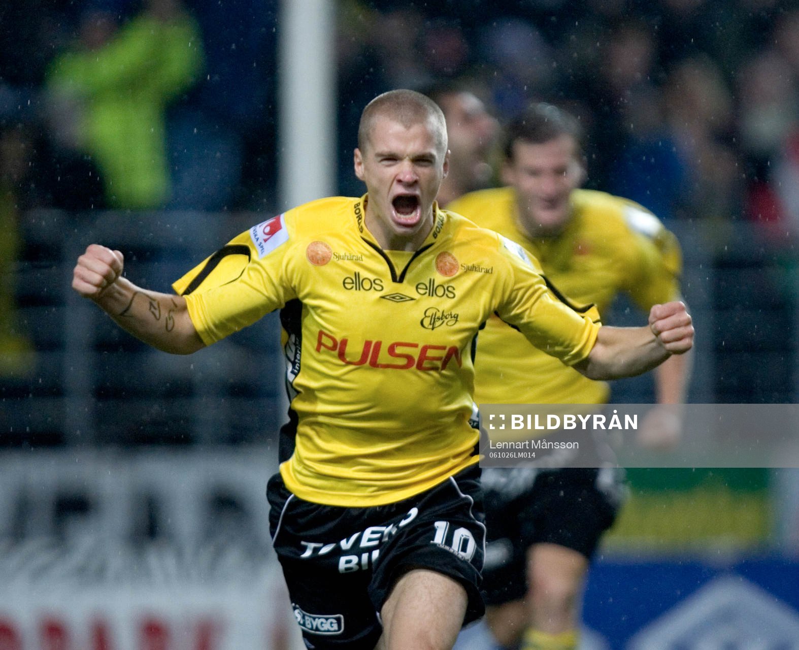 1-0, Samuel Holmén, som blev så här glad. Jubel