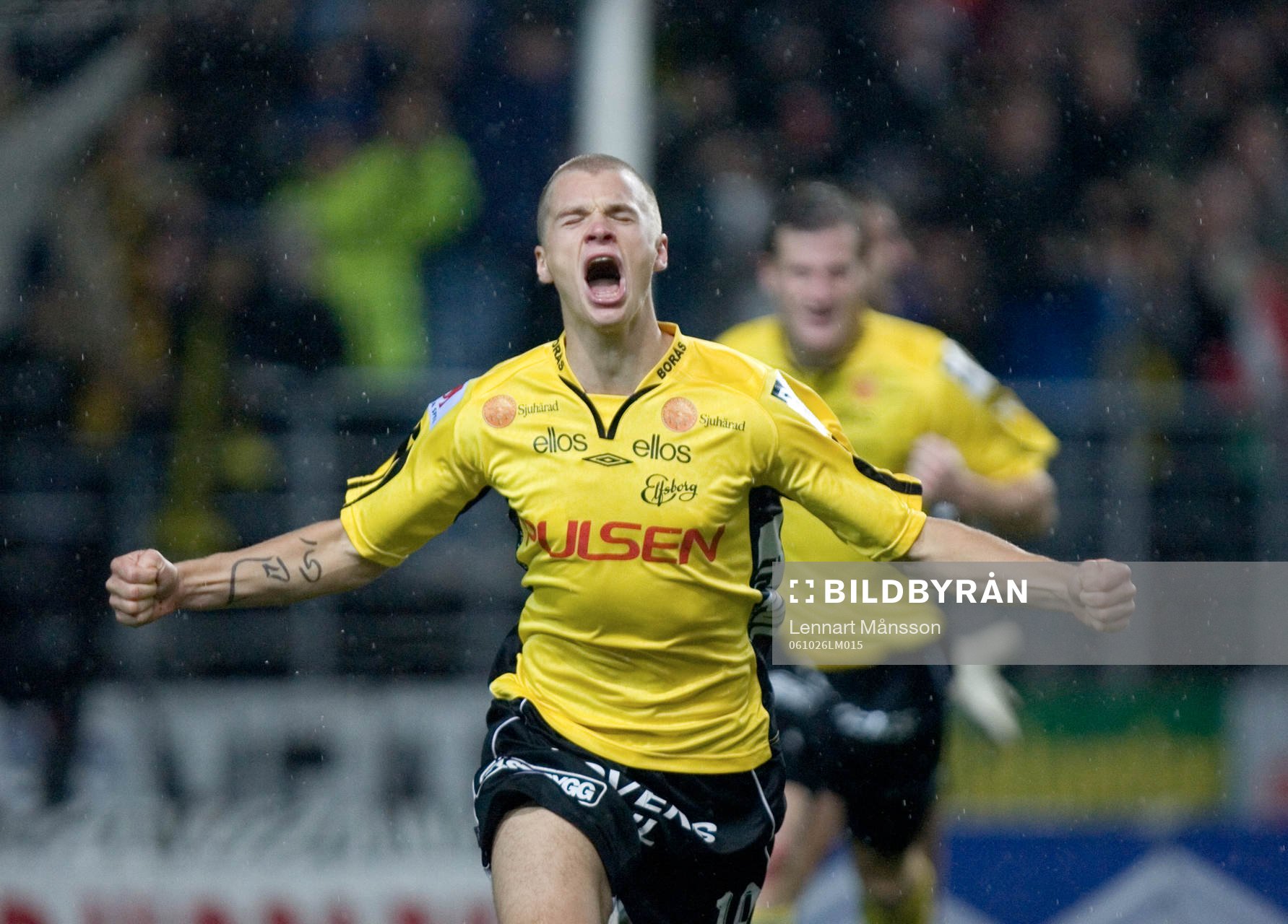 1-0, Samuel Holmén, som blev så här glad. Jubel