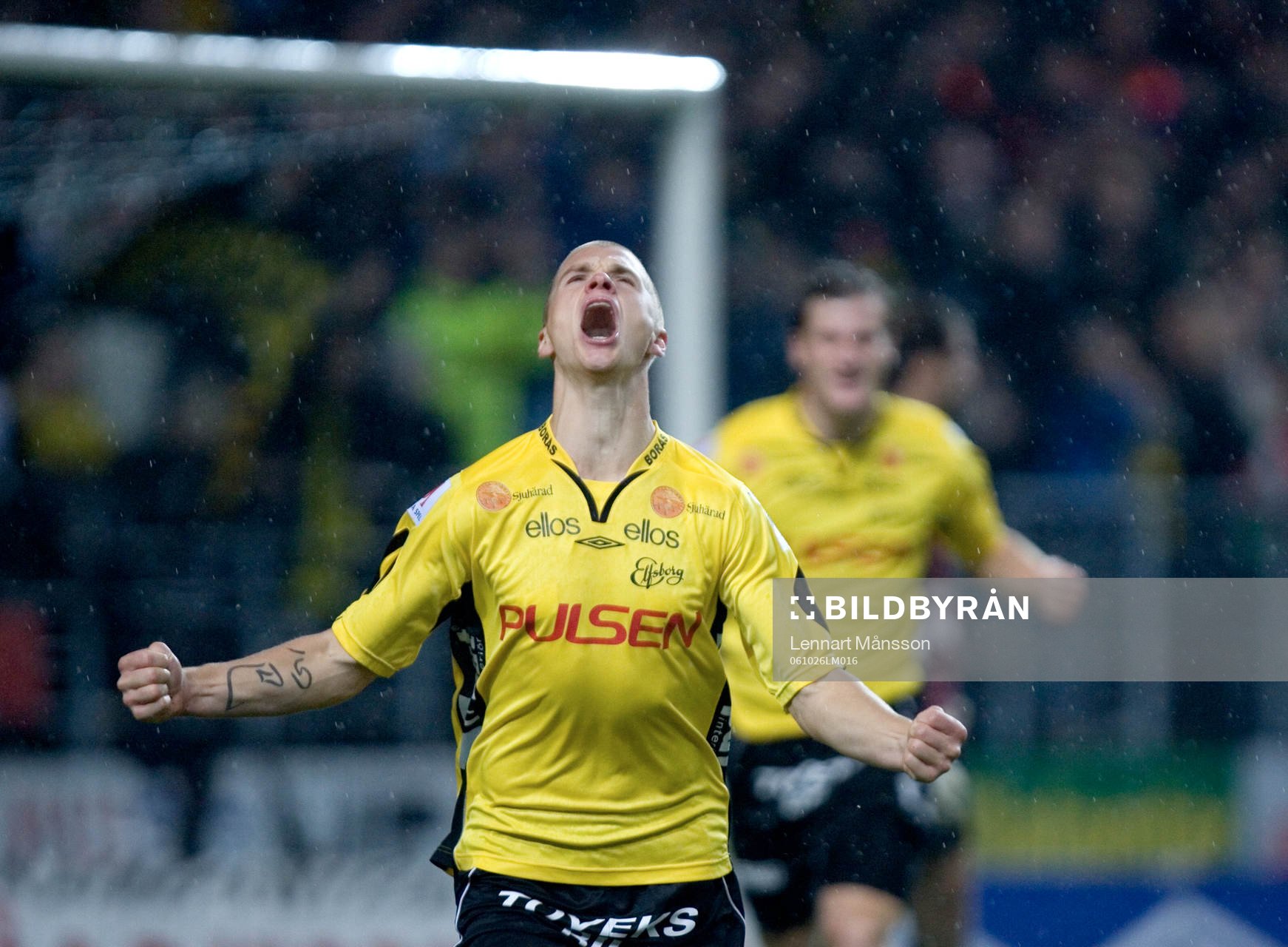 1-0, Samuel Holmén, som blev så här glad. Jubel