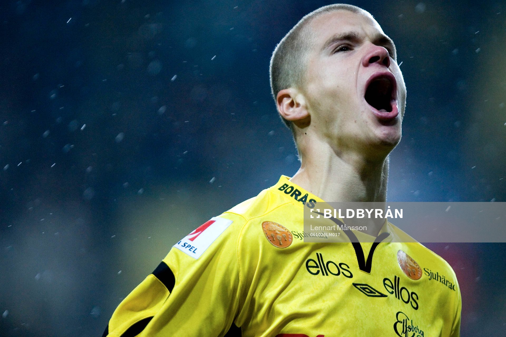 1-0, Samuel Holmén, som blev så här glad. Jubel