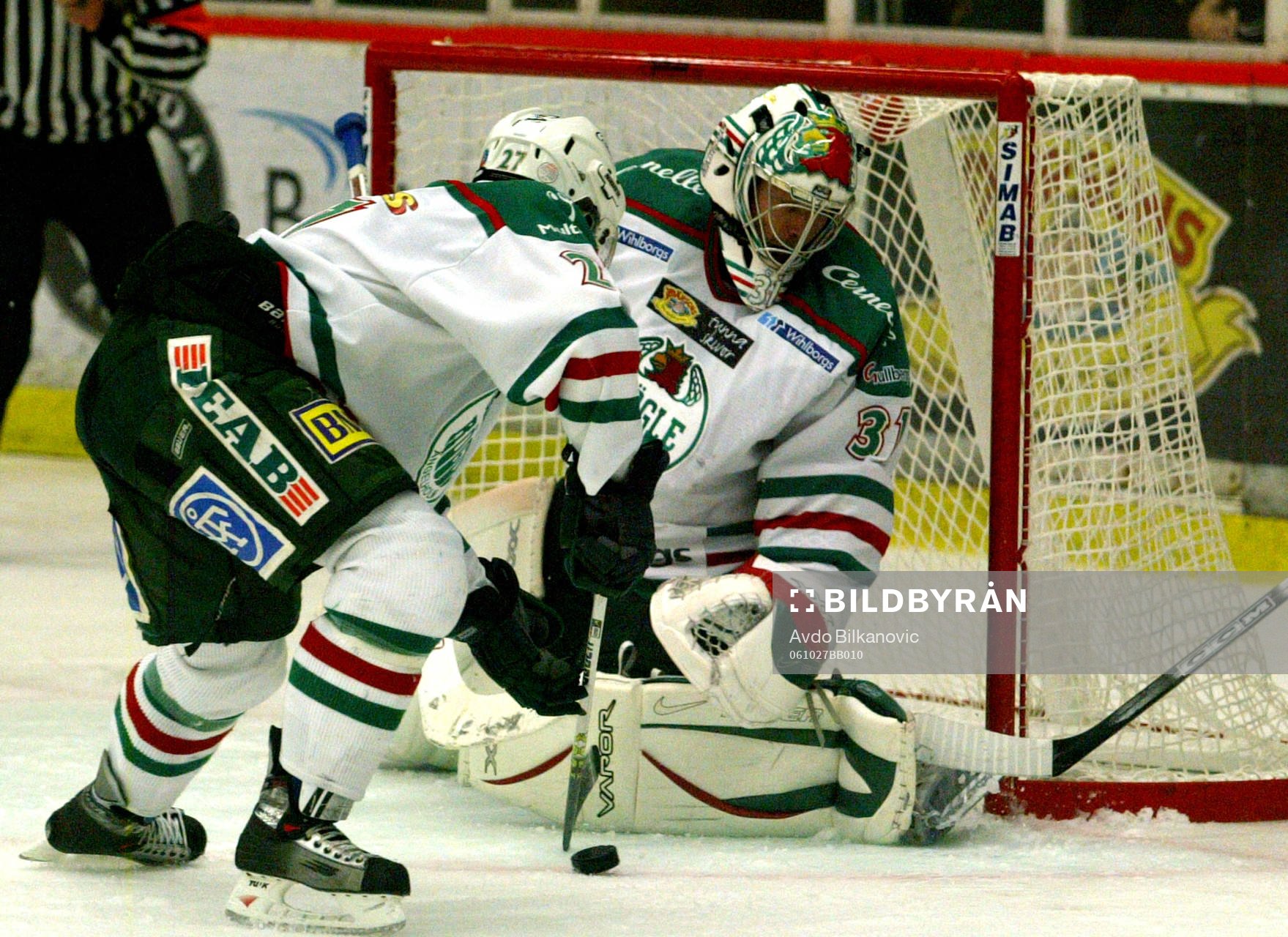 Johannes Reichel, Rögle rensar framför Andreas Andersson,
