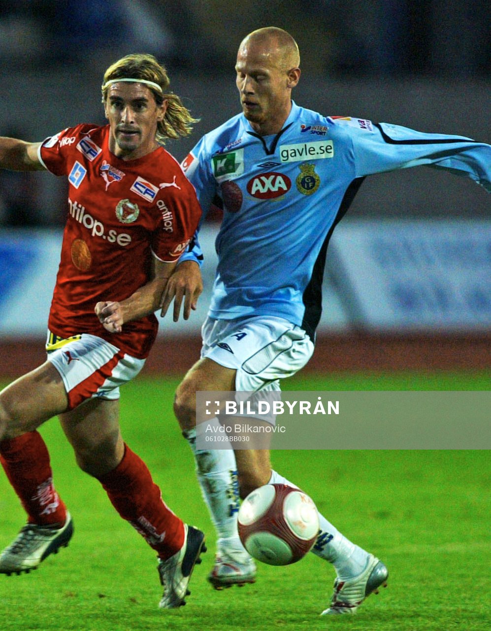 Cesar Santin, Kalmar och Mathias Woxlin, Gefle