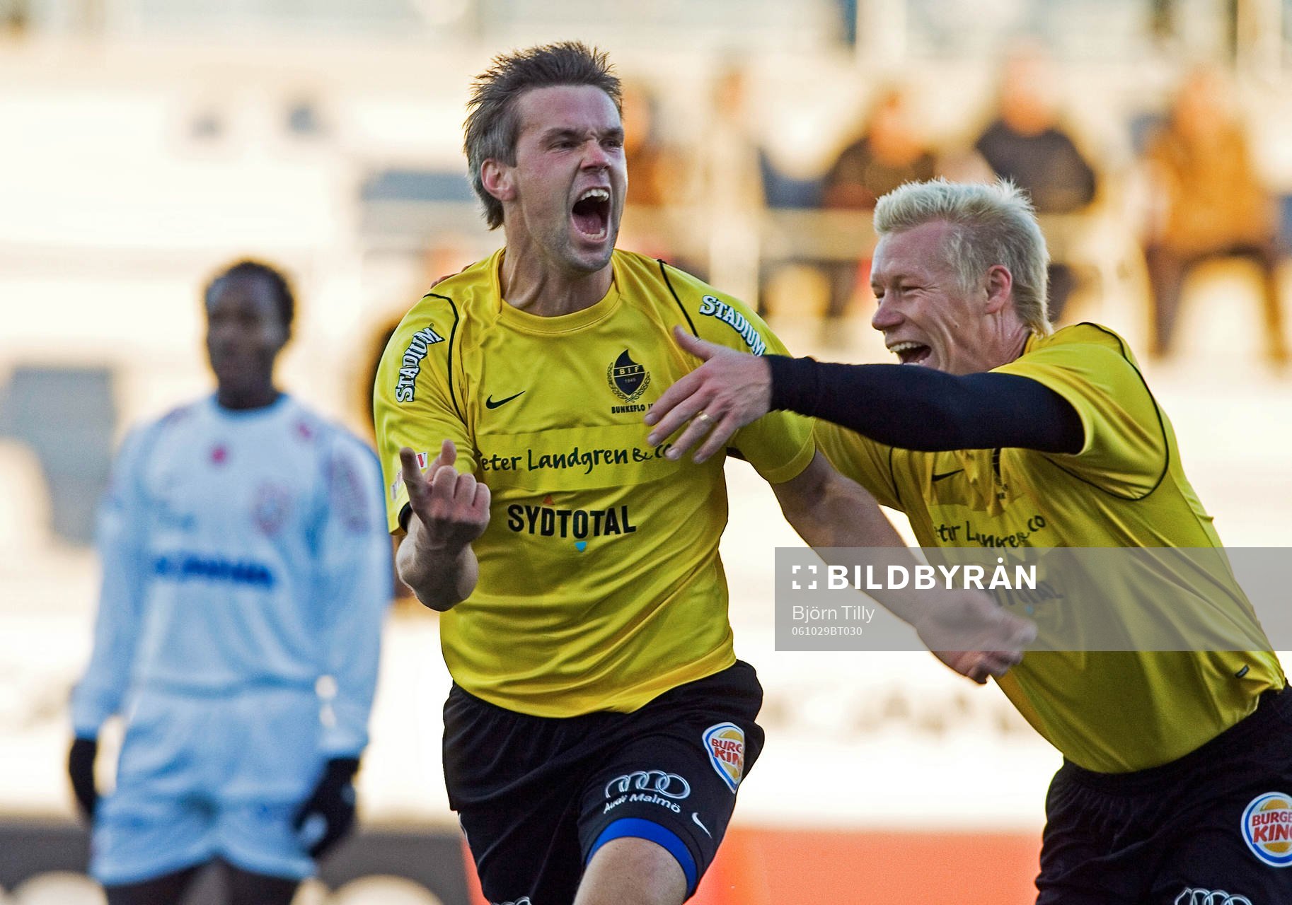 Jens Nordström och Magnus Erlandsson, Bunkeflo jubel