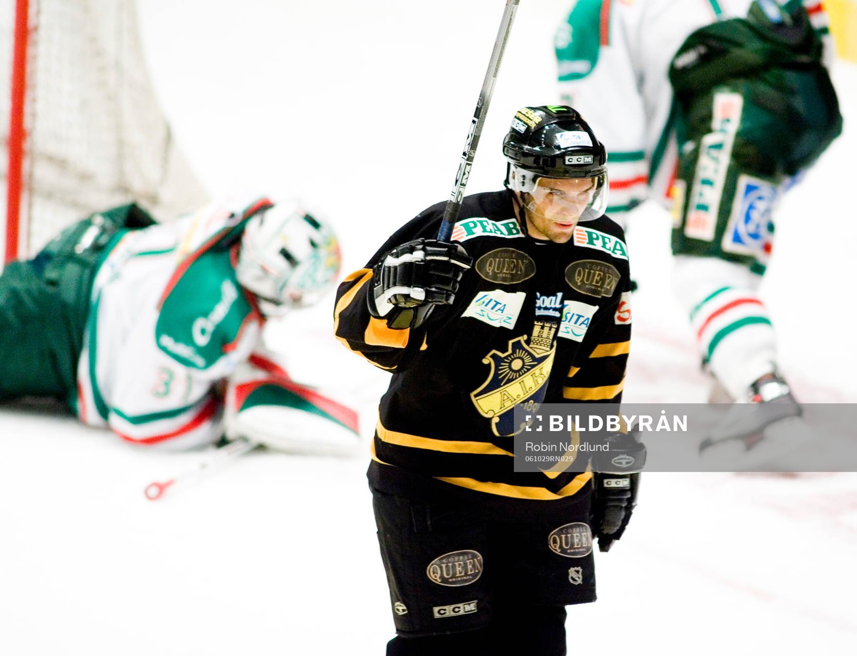 Mattias Beck, AIK gör 1-0, jubel