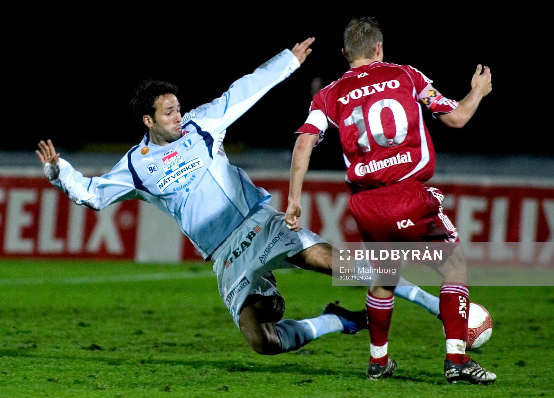 Gabriel, Malmö, stoppar Niclas Alexandersson, Göteborg