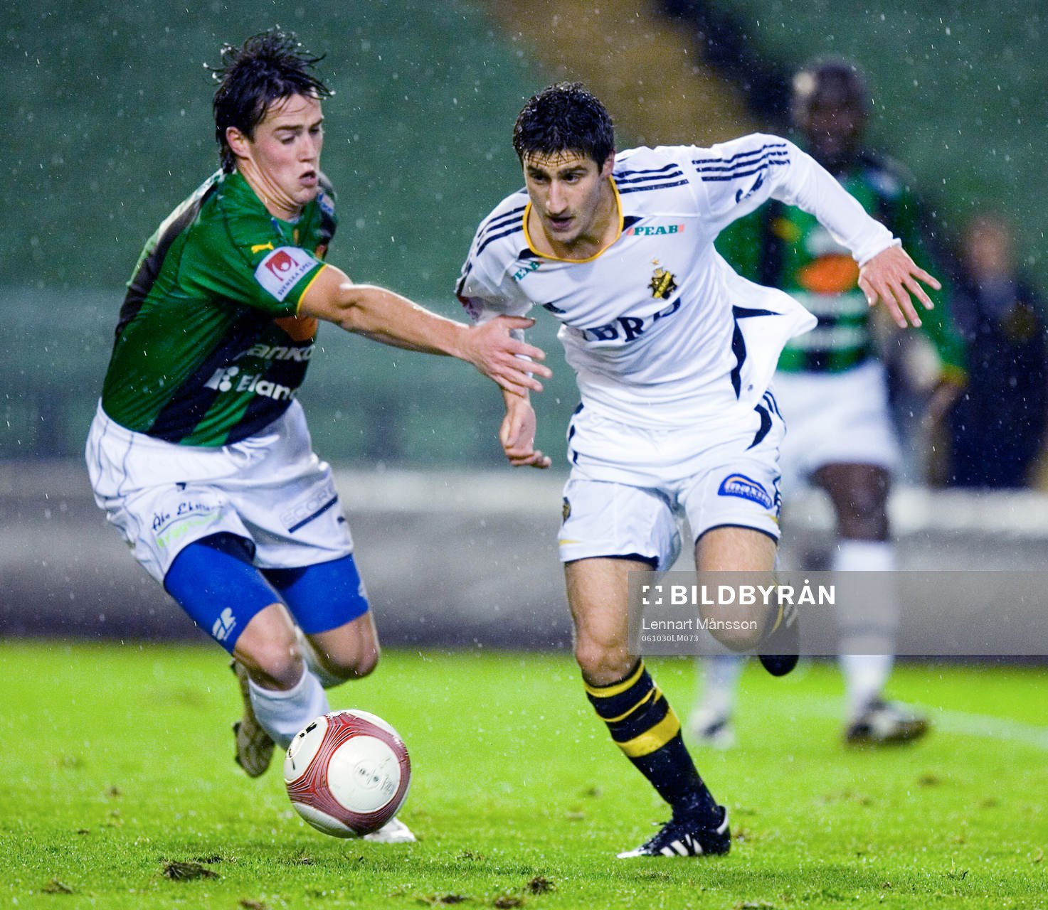 Andreas Tobiasson, GAIS och Gabriel Özkan, AIK