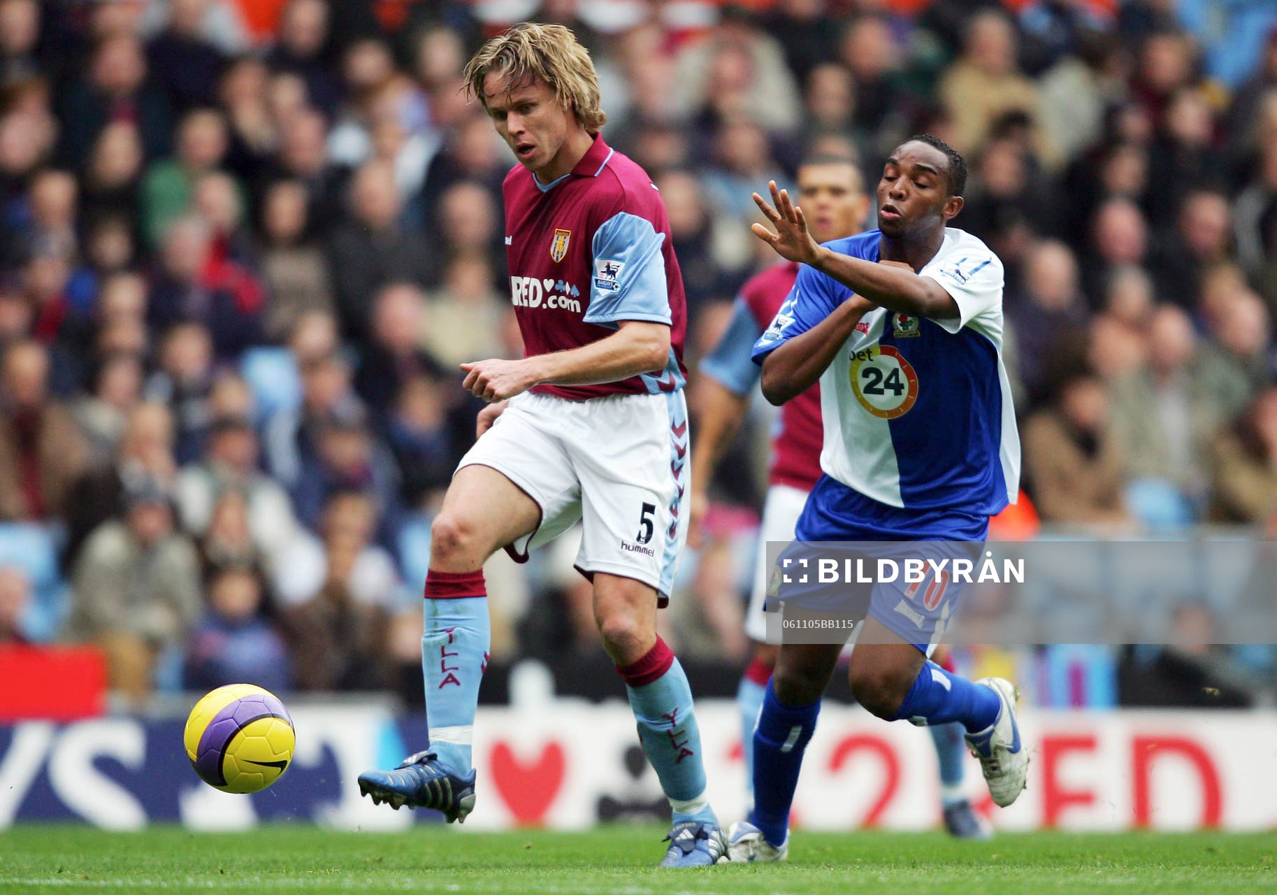 Fotboll, engelsk, Premier League, Aston Villa - Blackburn