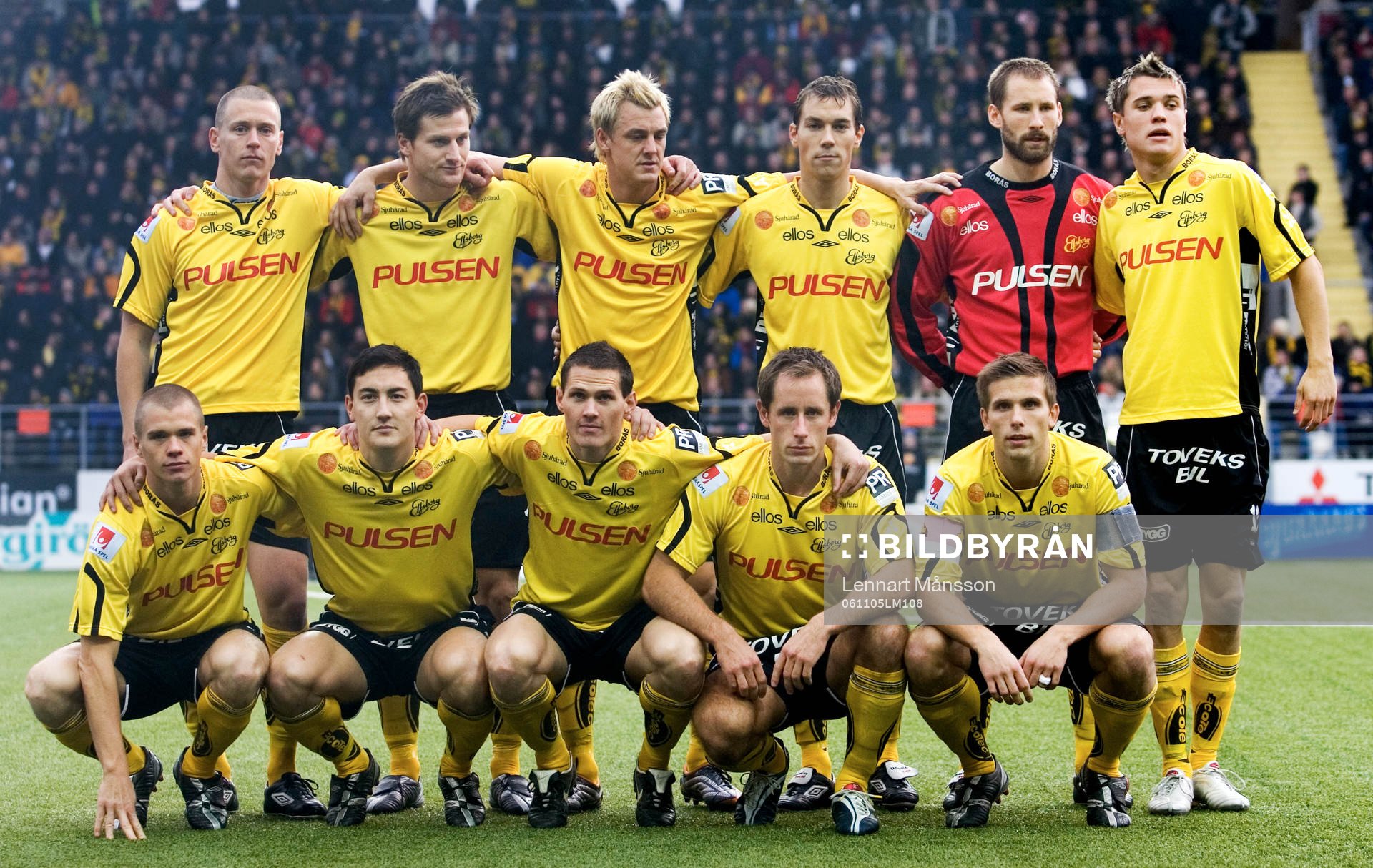 Lagfoto, lagbild, bakre fr v. Andreas Augustsson, Daniel